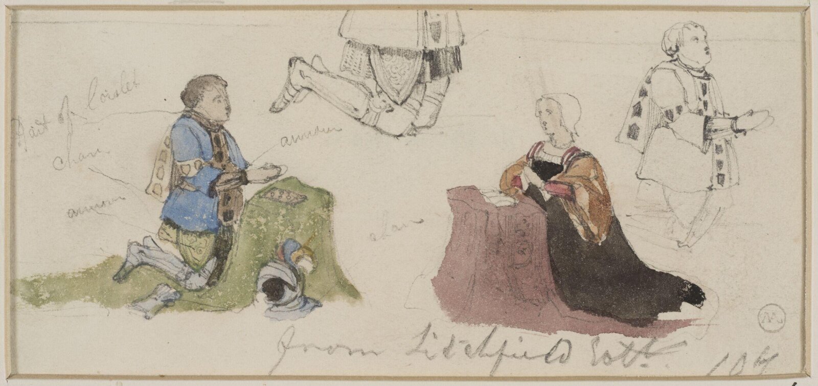 Drawing, George Cattermole, mid 19th century