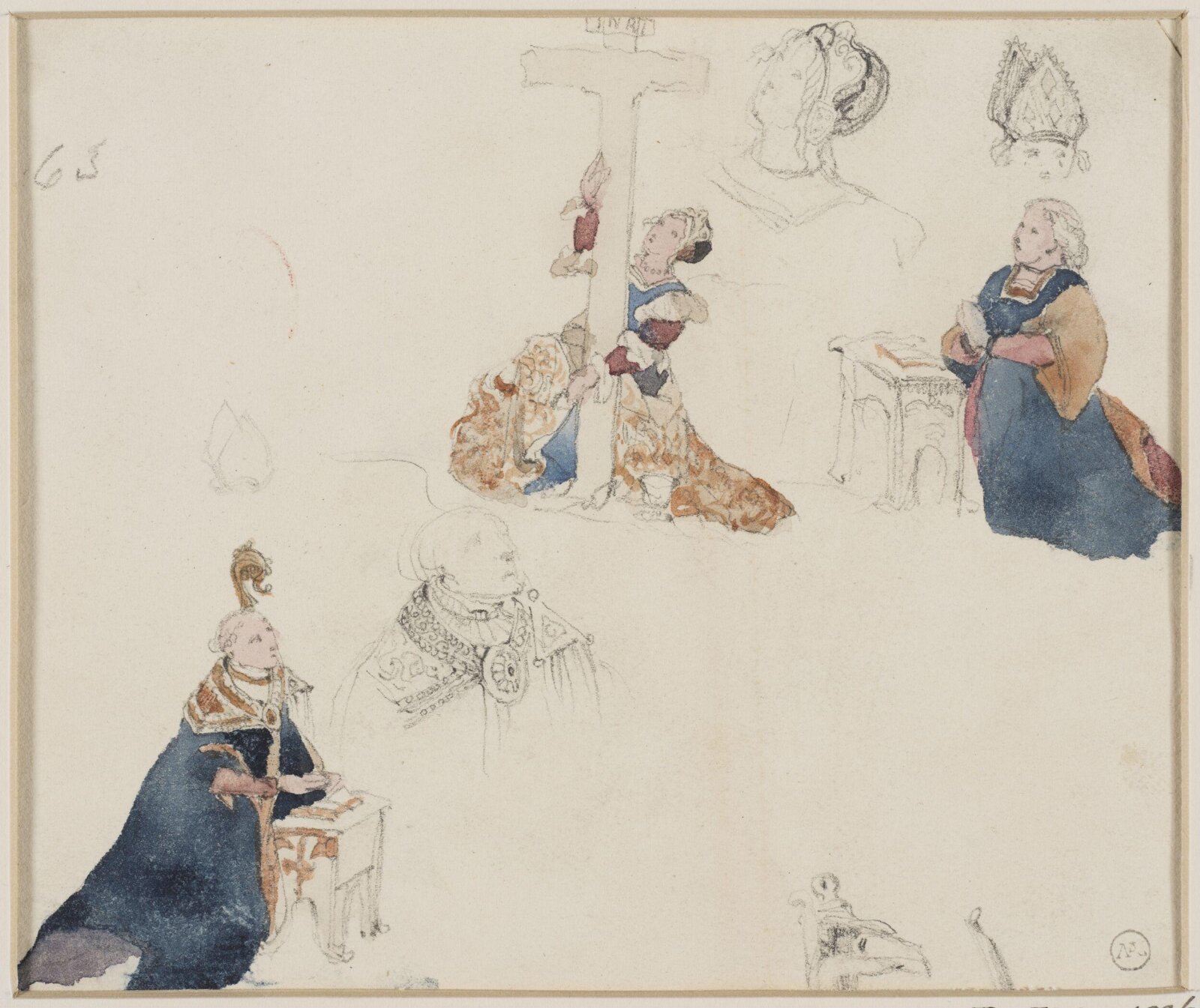 Drawing, George Cattermole, mid 19th century