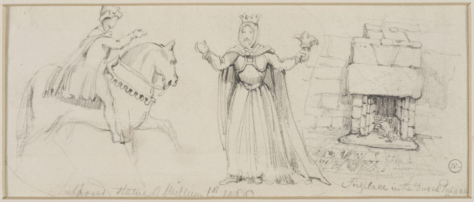 Drawing, George Cattermole, mid 19th century