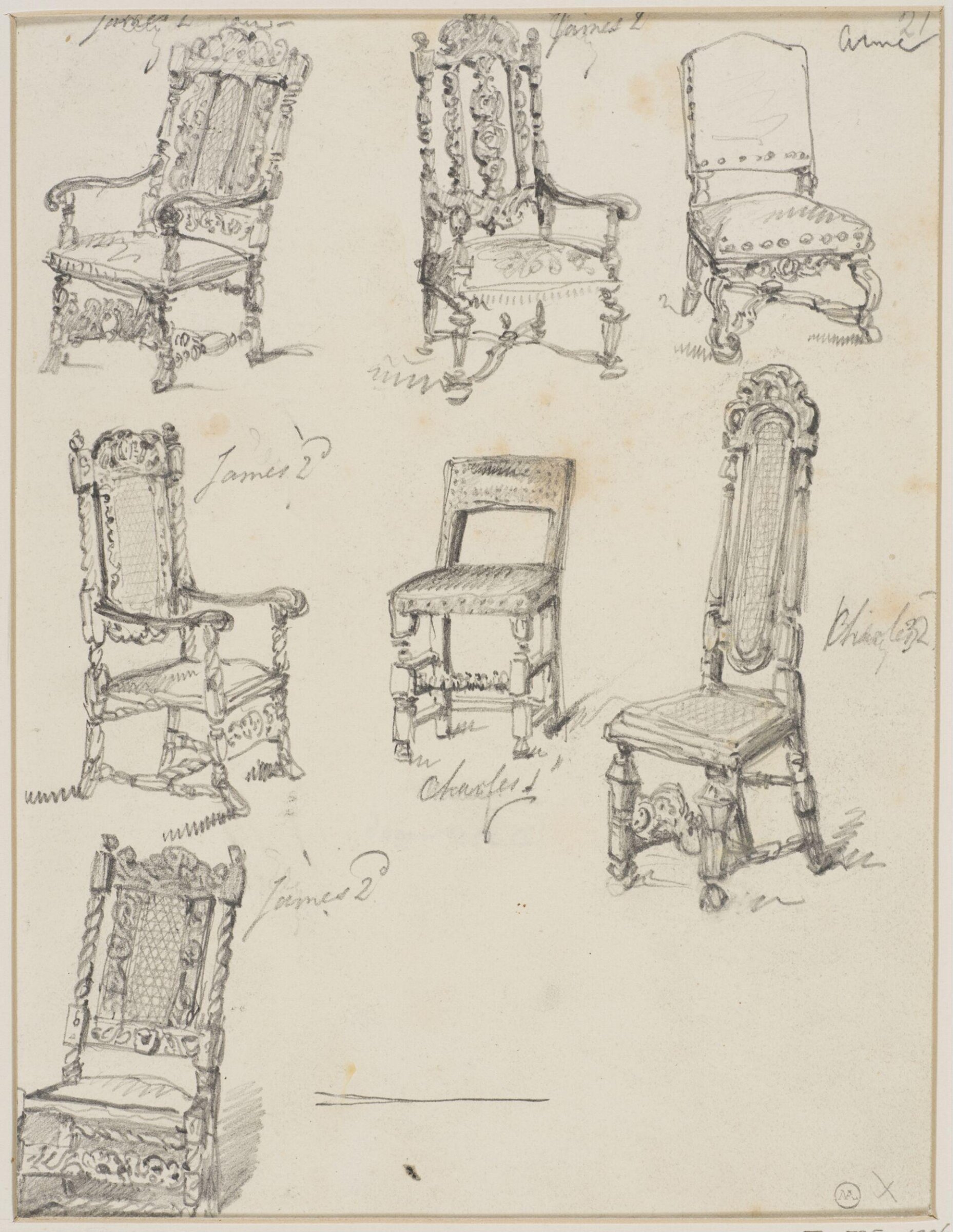 Drawing, George Cattermole, mid 19th century