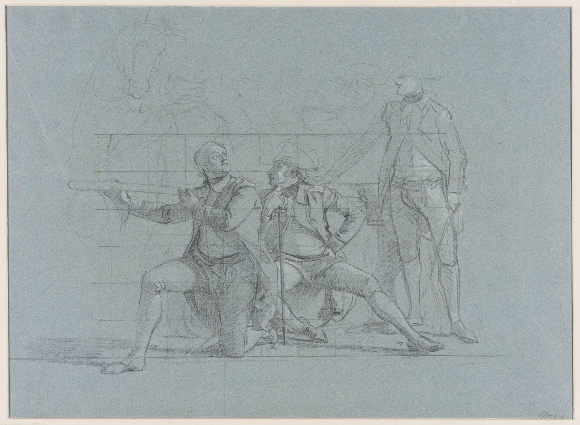 Study for 'The Siege of Gibraltar', Copley, 1782-83