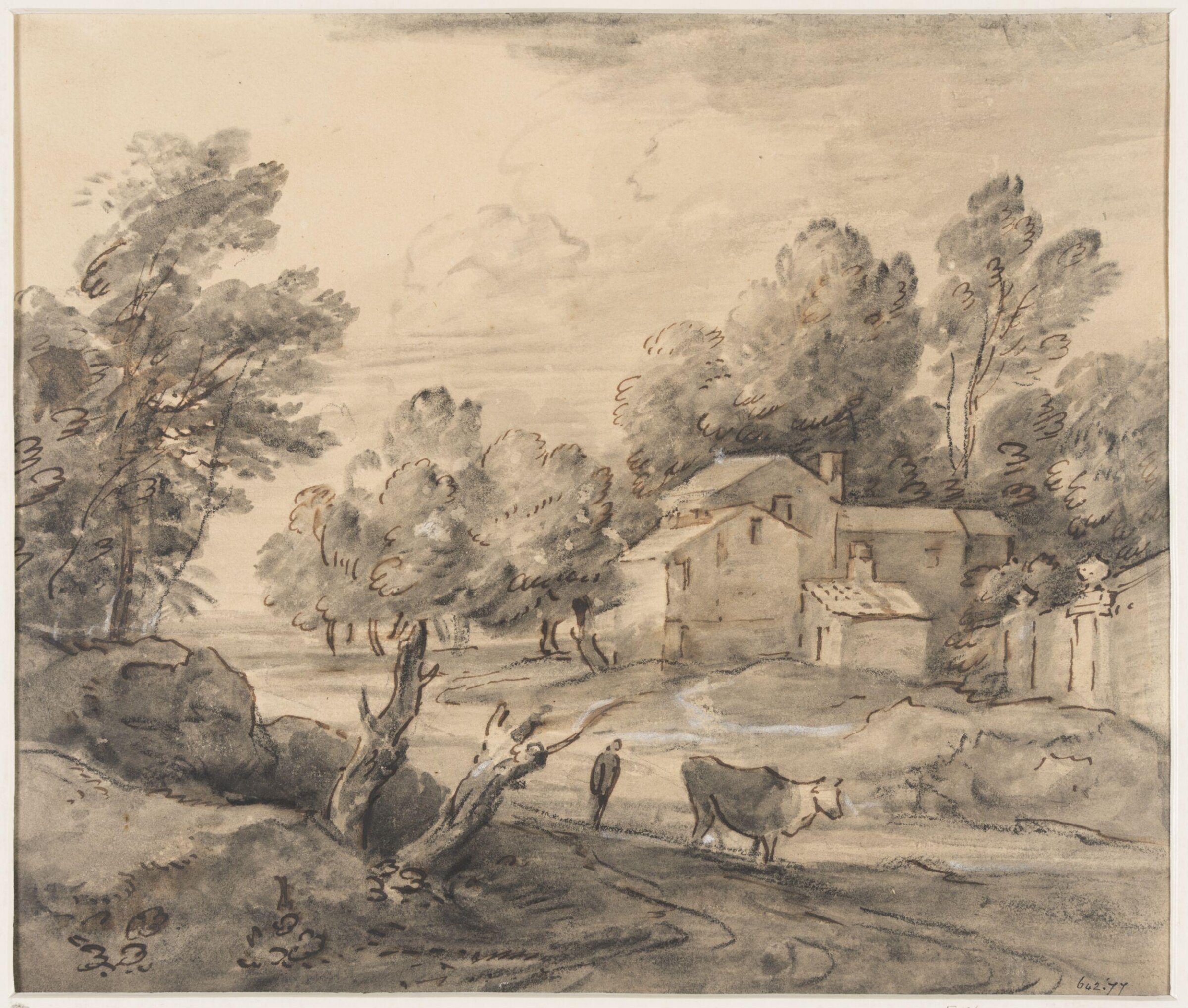 Landscape with Buildings, Gainsborough, ca. 1750-88