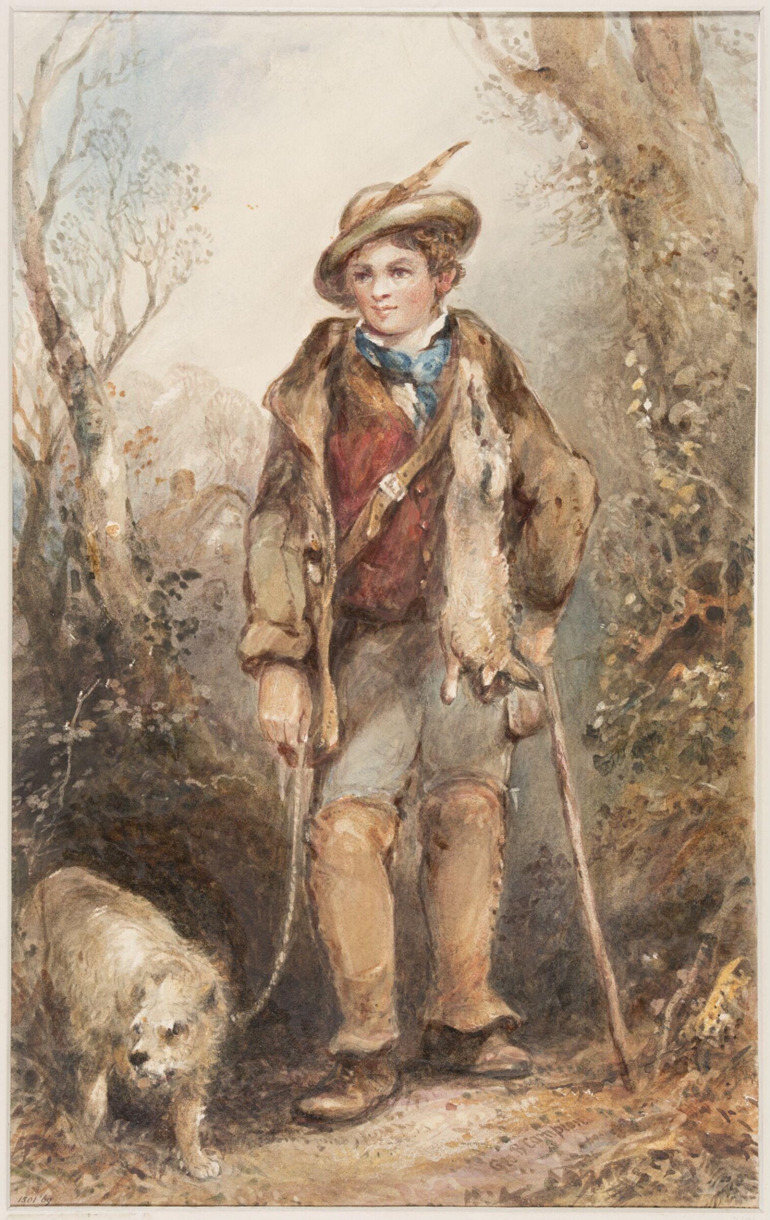 Boy with Rabbits, Campion, ca. 1825-70