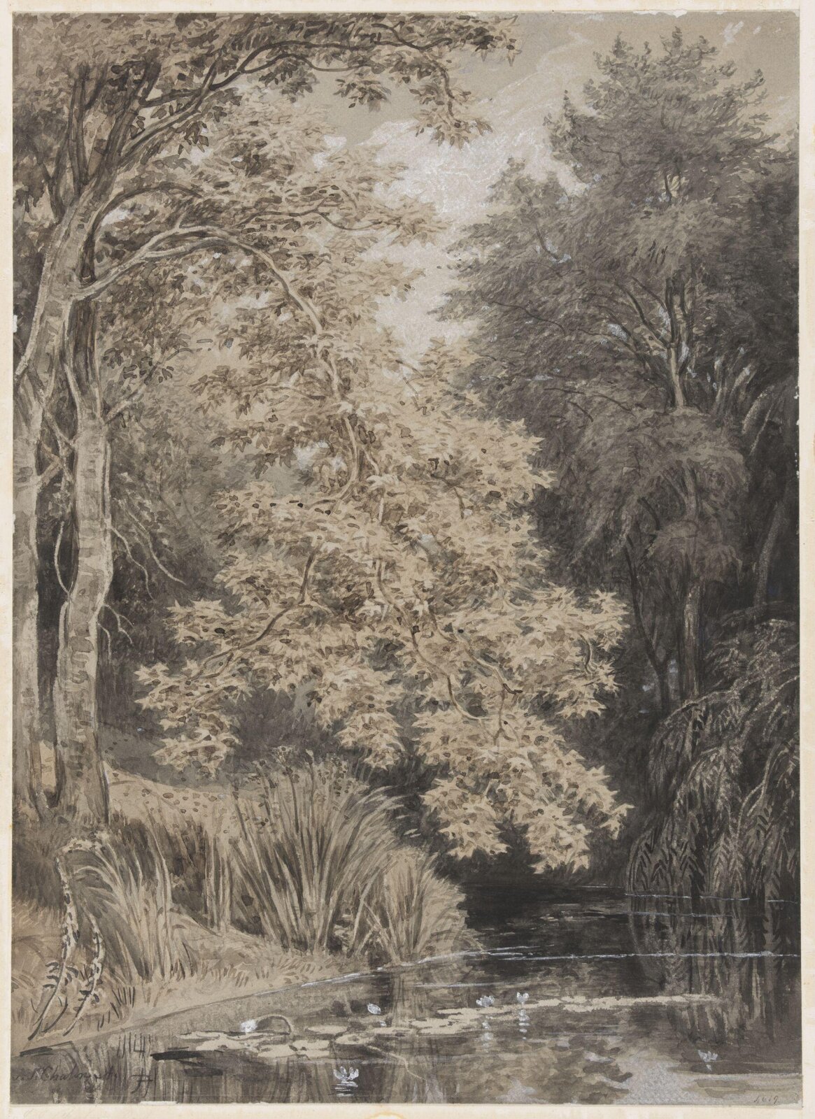 River scene, Chalon, c. 1800-25