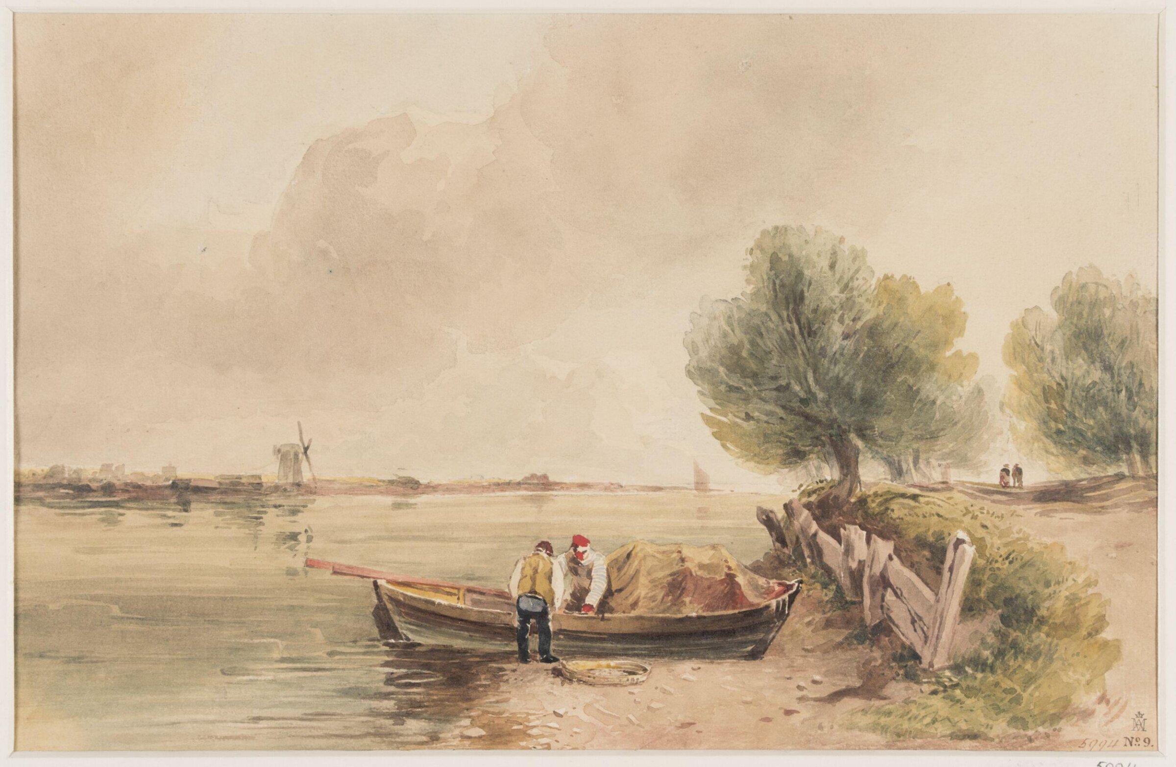 Battersea Fields form Millbank, David Cox, 19th century