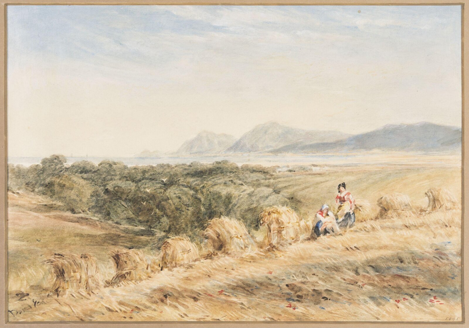 A Cornfield, after David Cox, 19th century