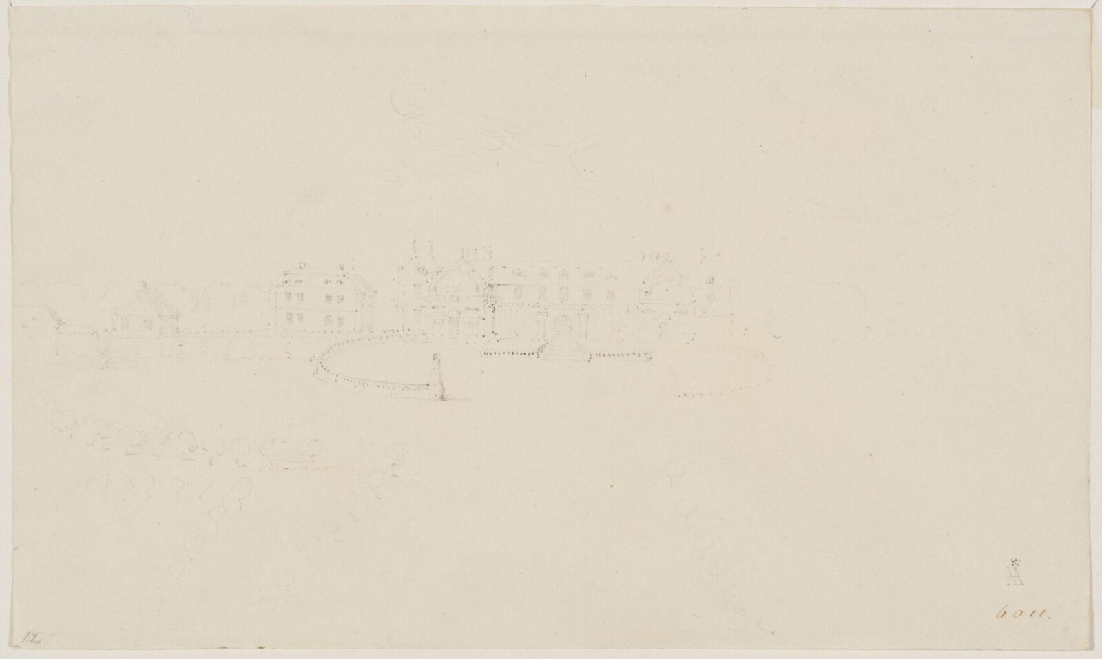 Country Mansion, William Mulready, ca. 1805-1808