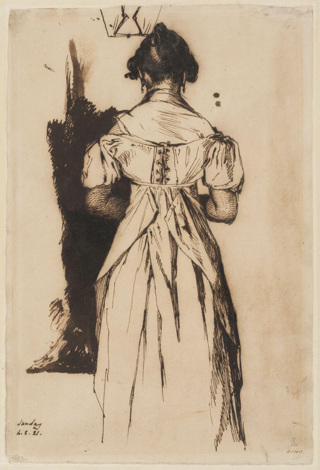 Female figure, William Mulready, February 1821
