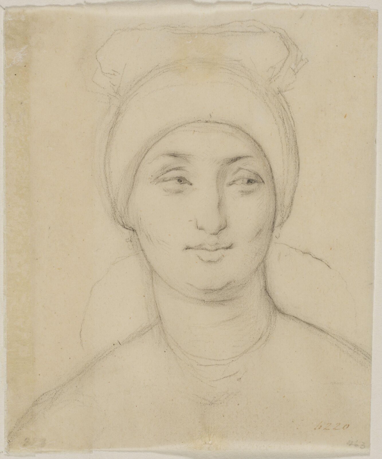 Female head, William Mulready, early 19th century