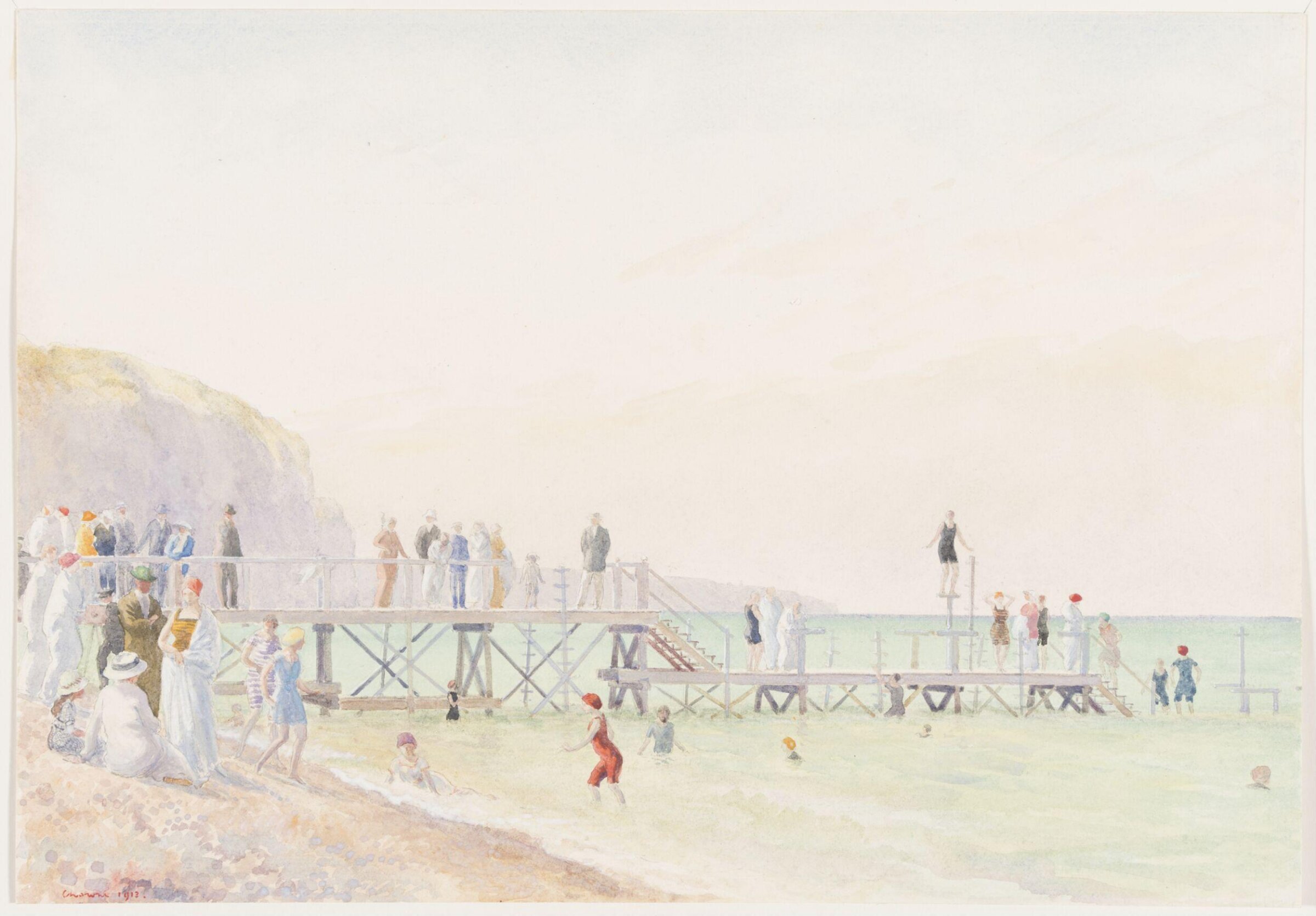 Watercolour, Gerard Chowne, 1913