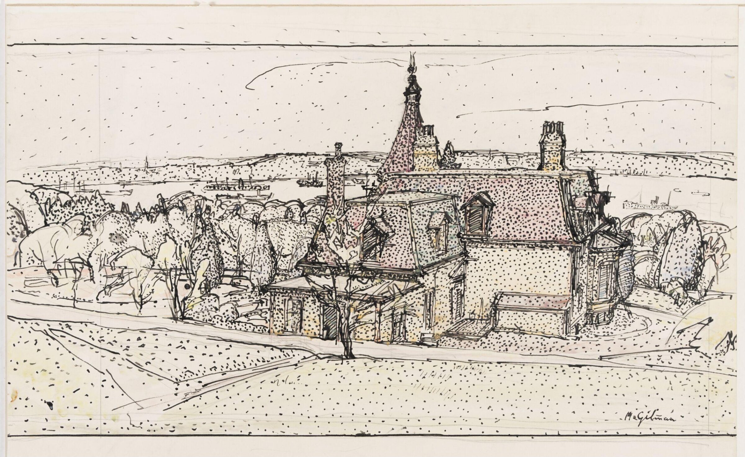 Halifax, Nova Scotia, Harold Gilman, 1918