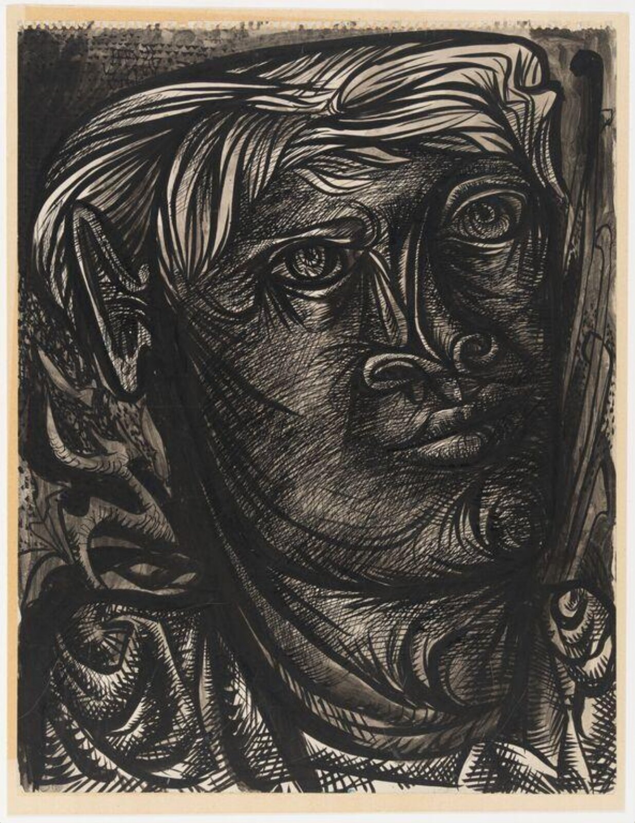 Study of a man's head, John Craxton, ca. 1960