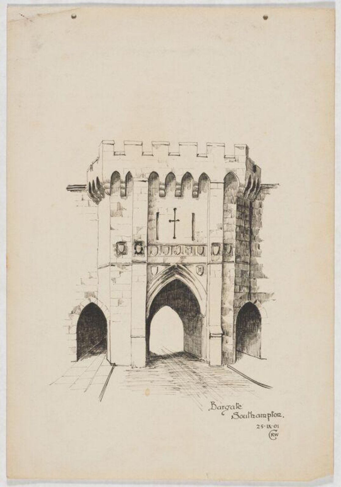 Bargate, Southampton, 1901, Robert Walter Carden