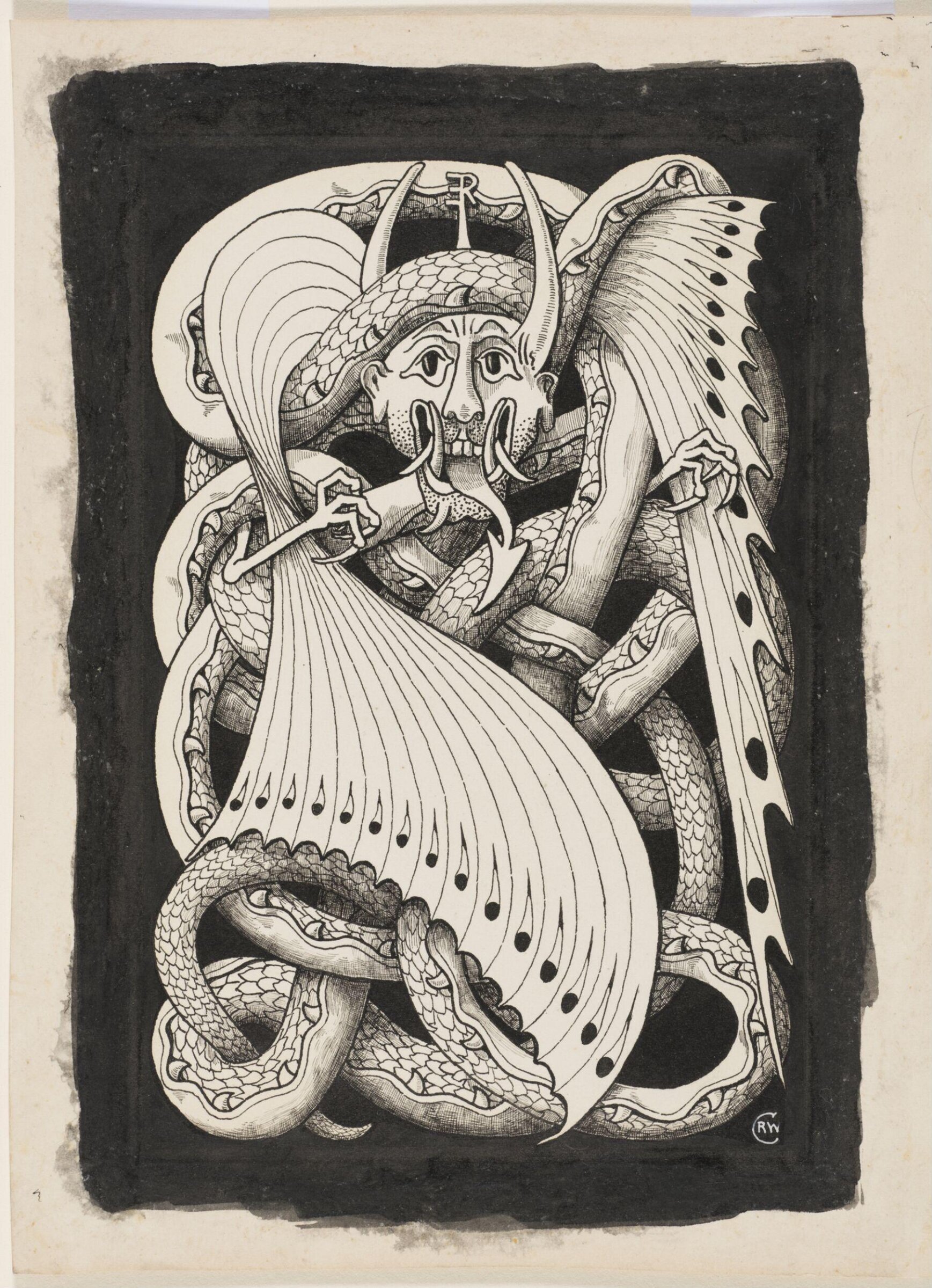 A demonic figure, Robert Walter Carden, ca. 1900