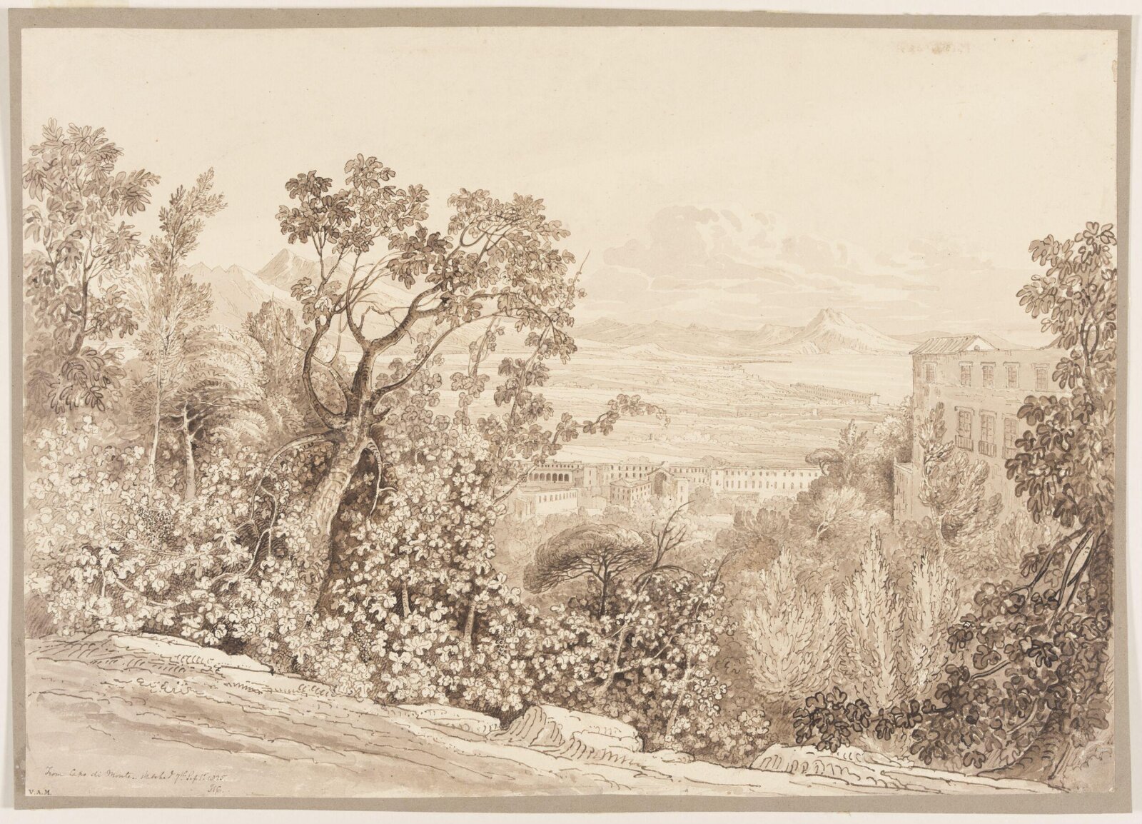 View from Capo di Monte, Naples, Cowen, 1825