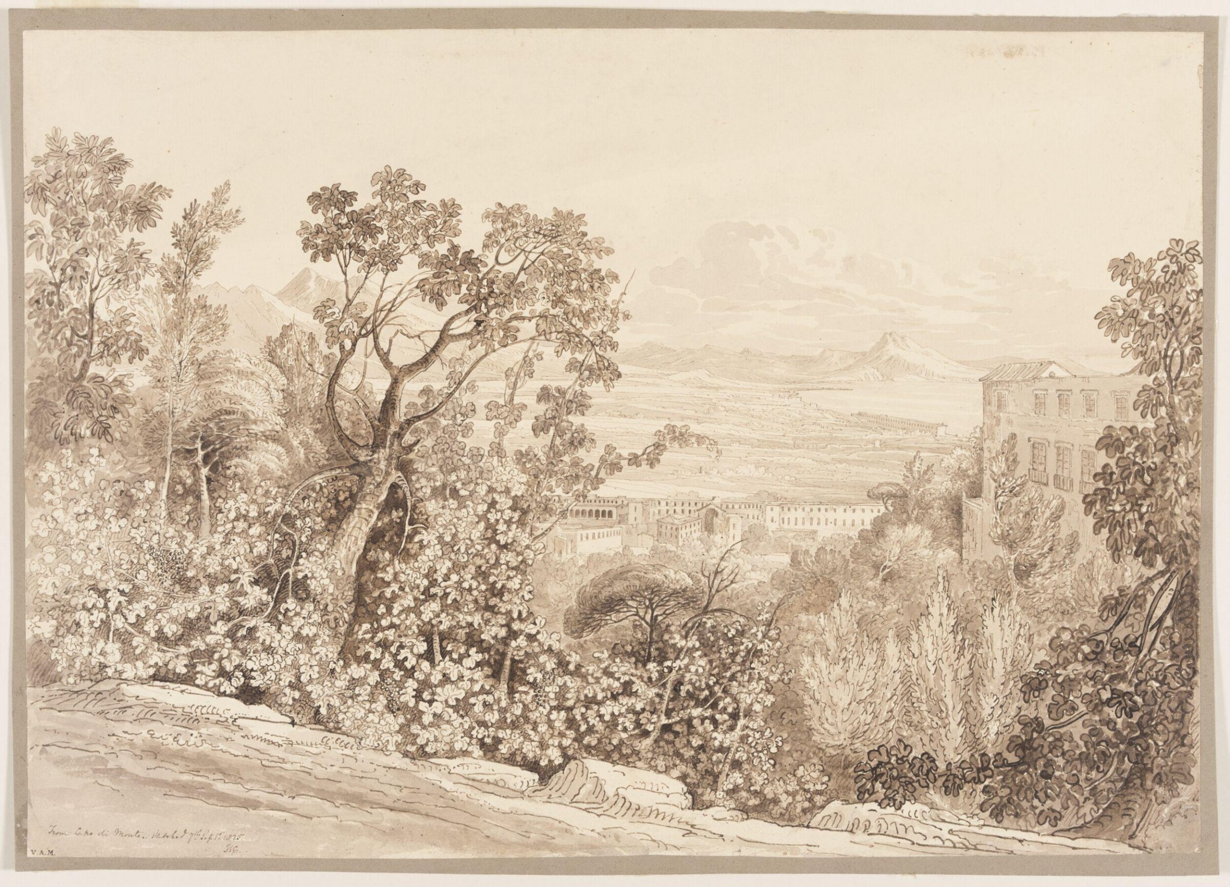 View from Capo di Monte, Naples, Cowen, 1825