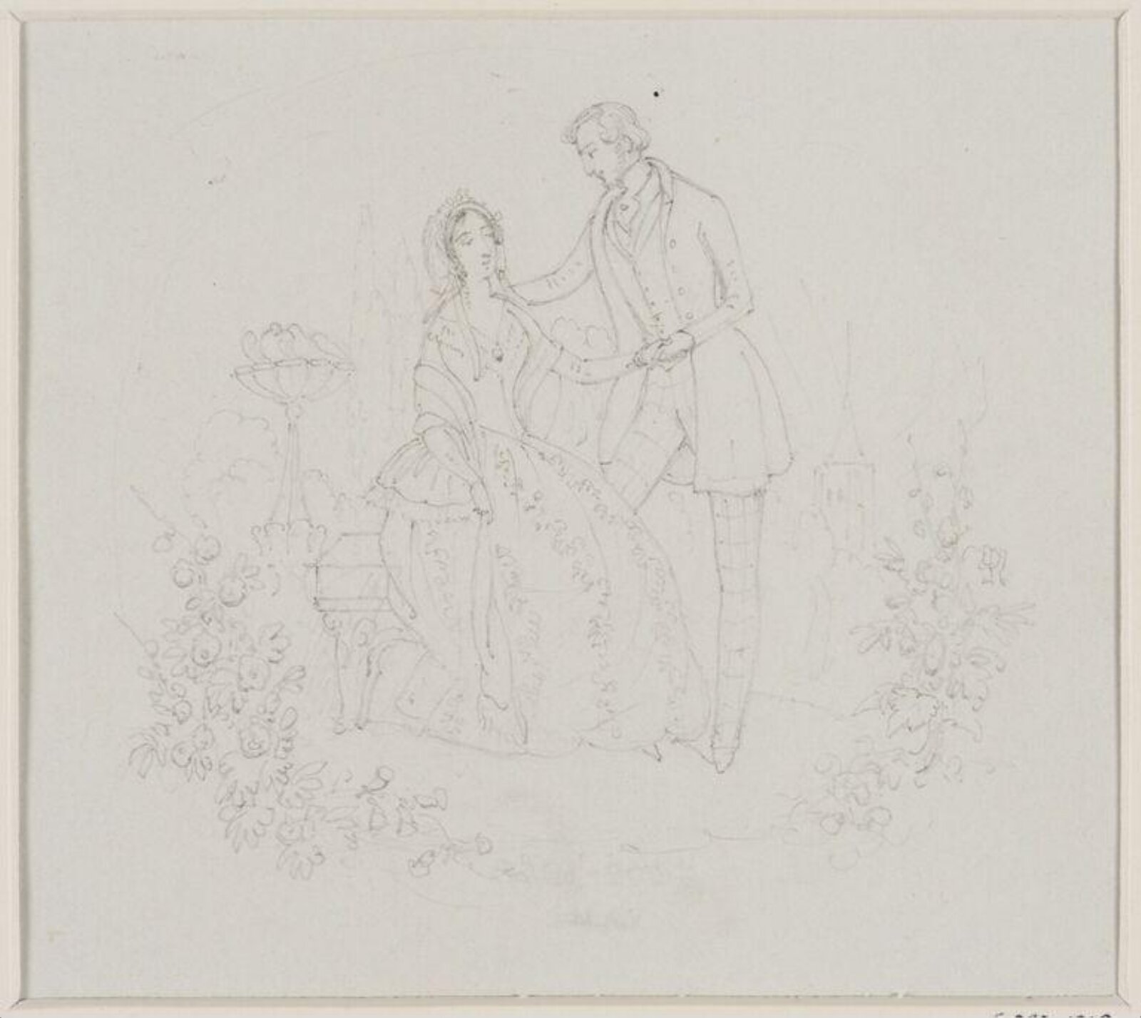 Drawing, Isaac Robert Cruikshank, early 19th century