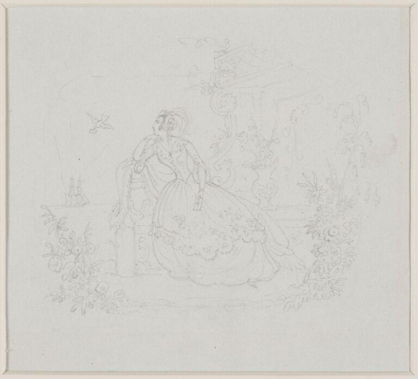 Drawing, Isaac Robert Cruikshank, early 19th century