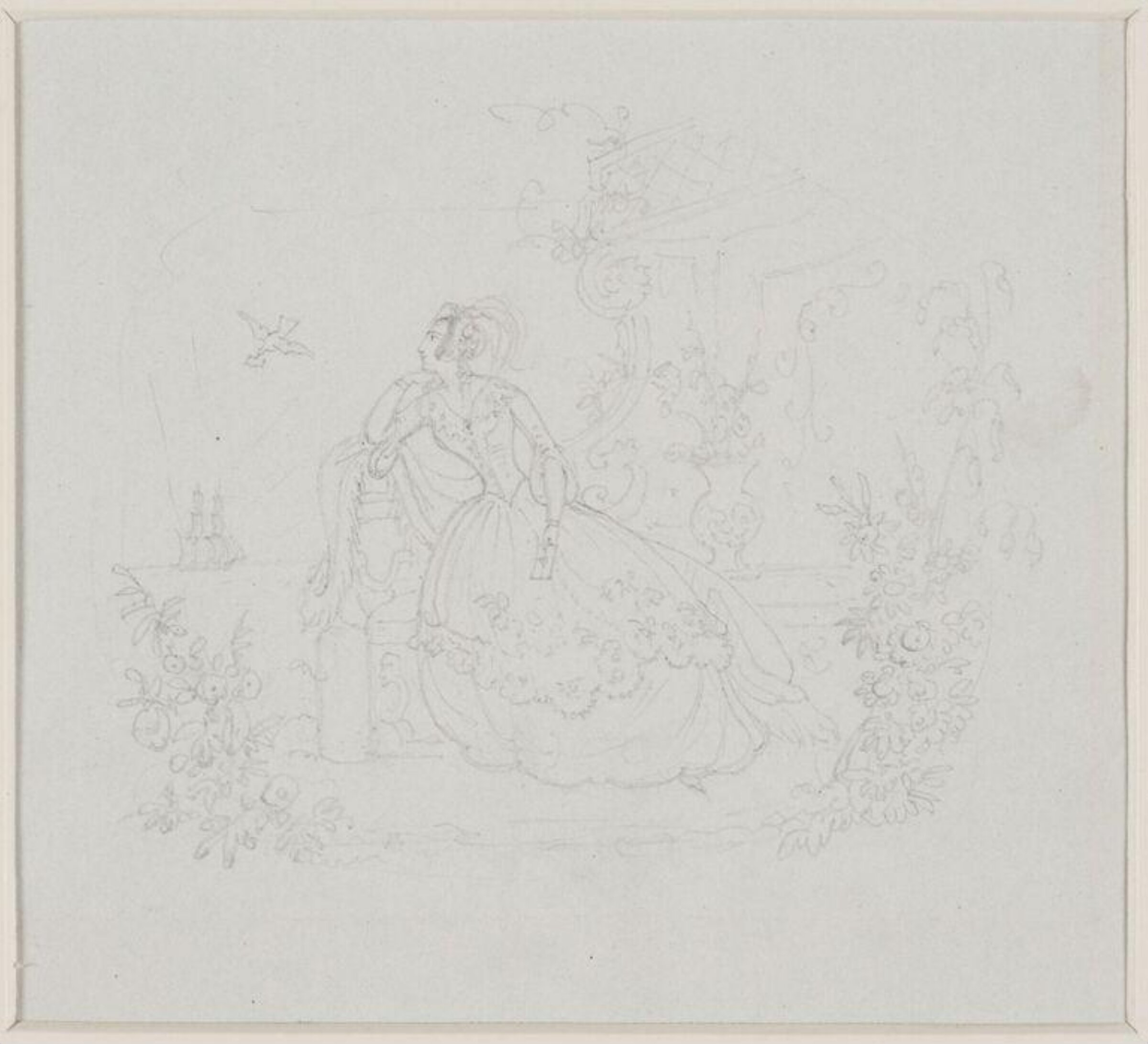 Drawing, Isaac Robert Cruikshank, early 19th century