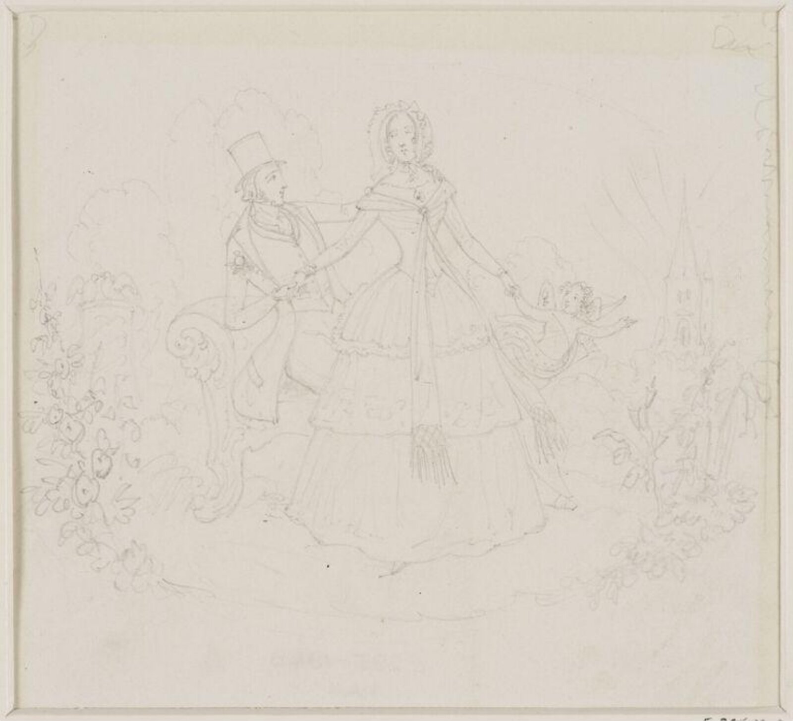 Drawing, Isaac Robert Cruikshank, early 19th century