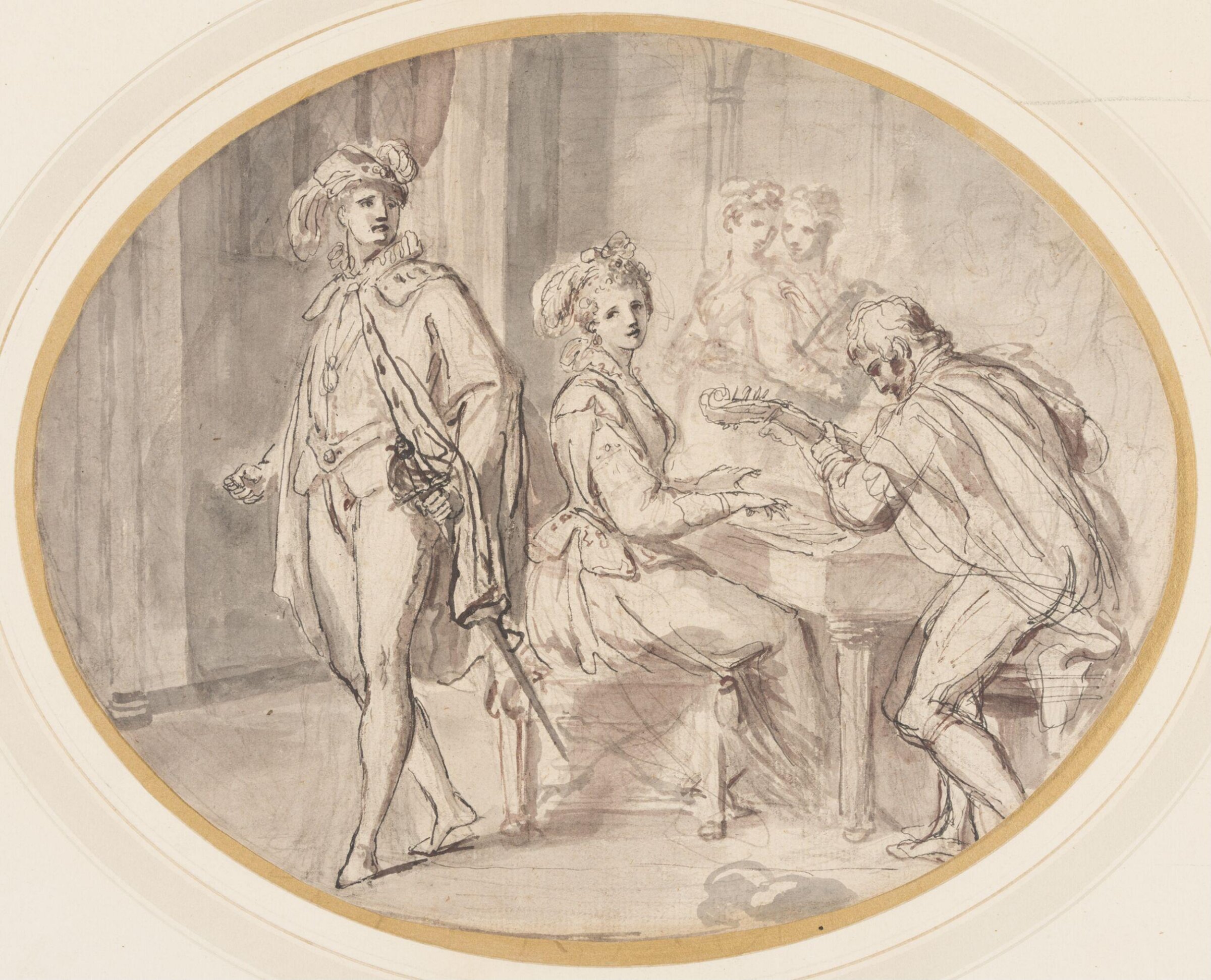 The Jealousy of Darnley, Giovanni Battista Cipriani, 1750-85