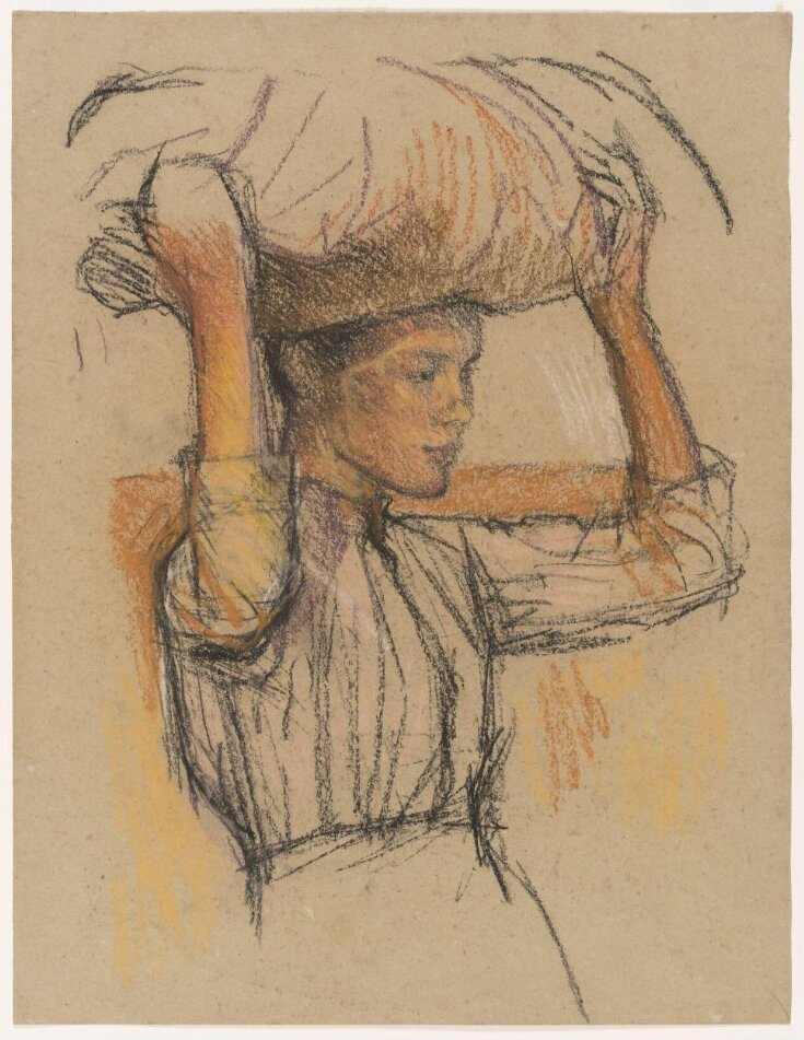 Study for part of 'The Gleaners Coming Home' top image
