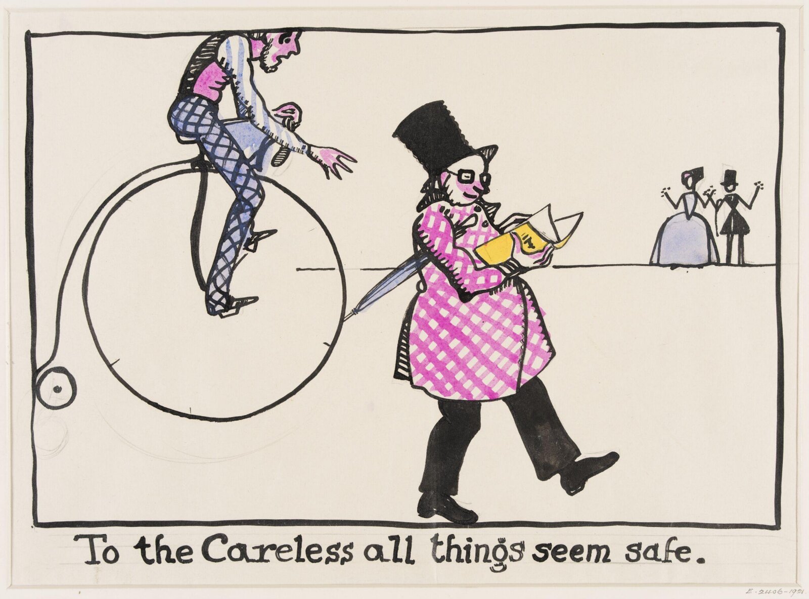 Drawing, Claud Lovat Fraser, c. 1910s
