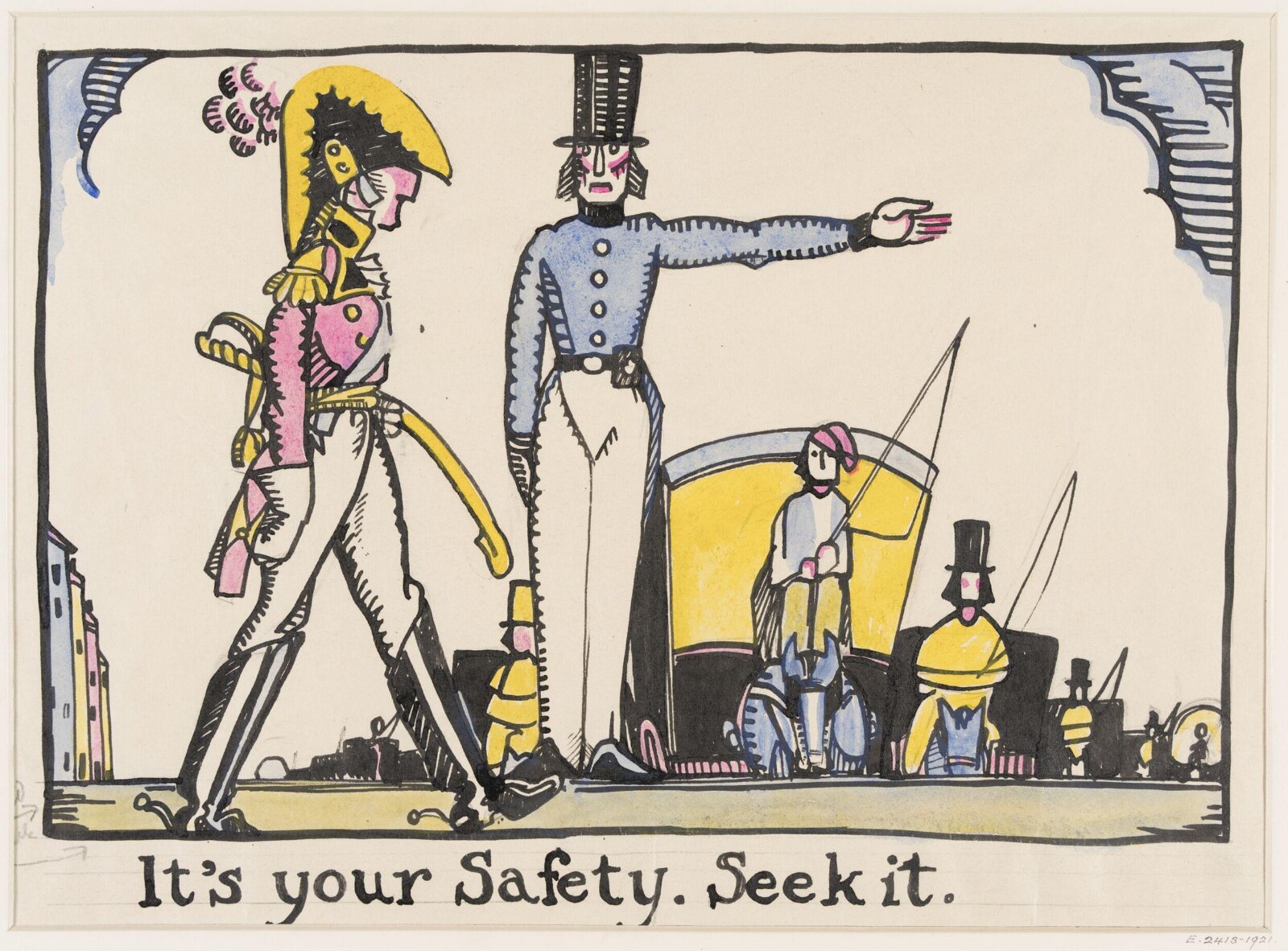 Drawing, Claud Lovat Fraser, c. 1910s