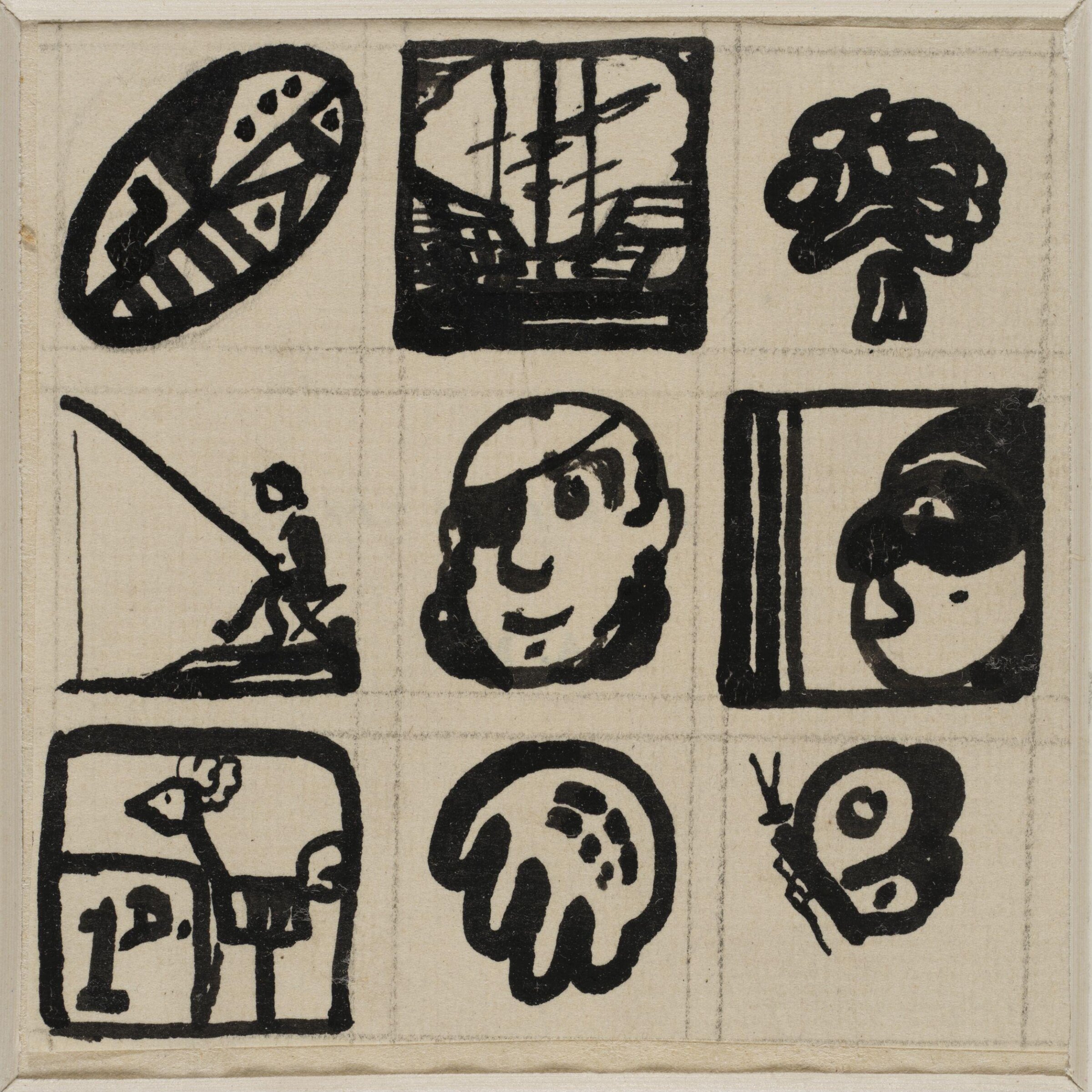 Design for page ornament made for the Curwen Press, Claud Lovat, early 20th century