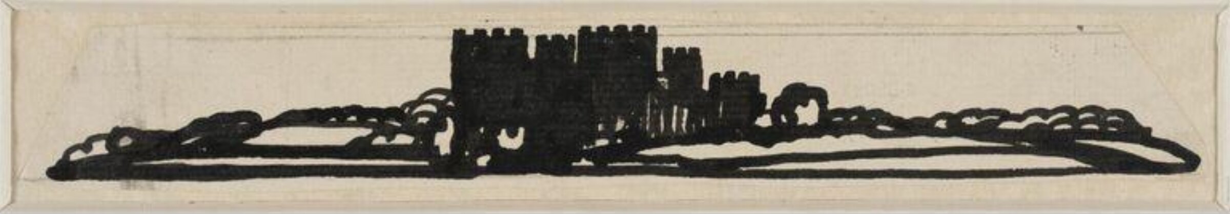 Design for page ornament made for the Curwen Press, Claud Lovat Fraser, Early 20th century