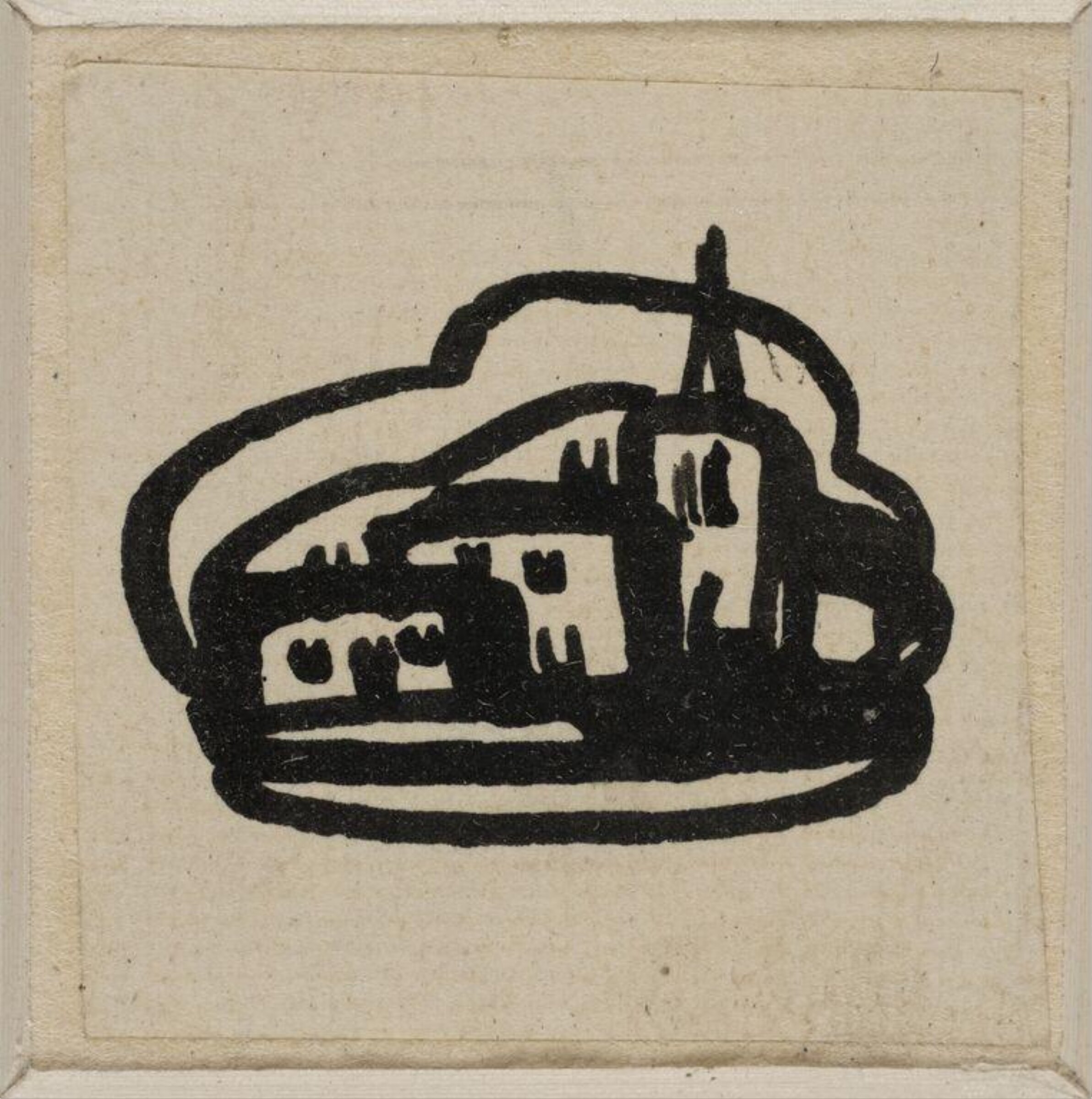 Design for page ornament made for the Curwen Press, Claud Lovat Fraser, Early 20th Century