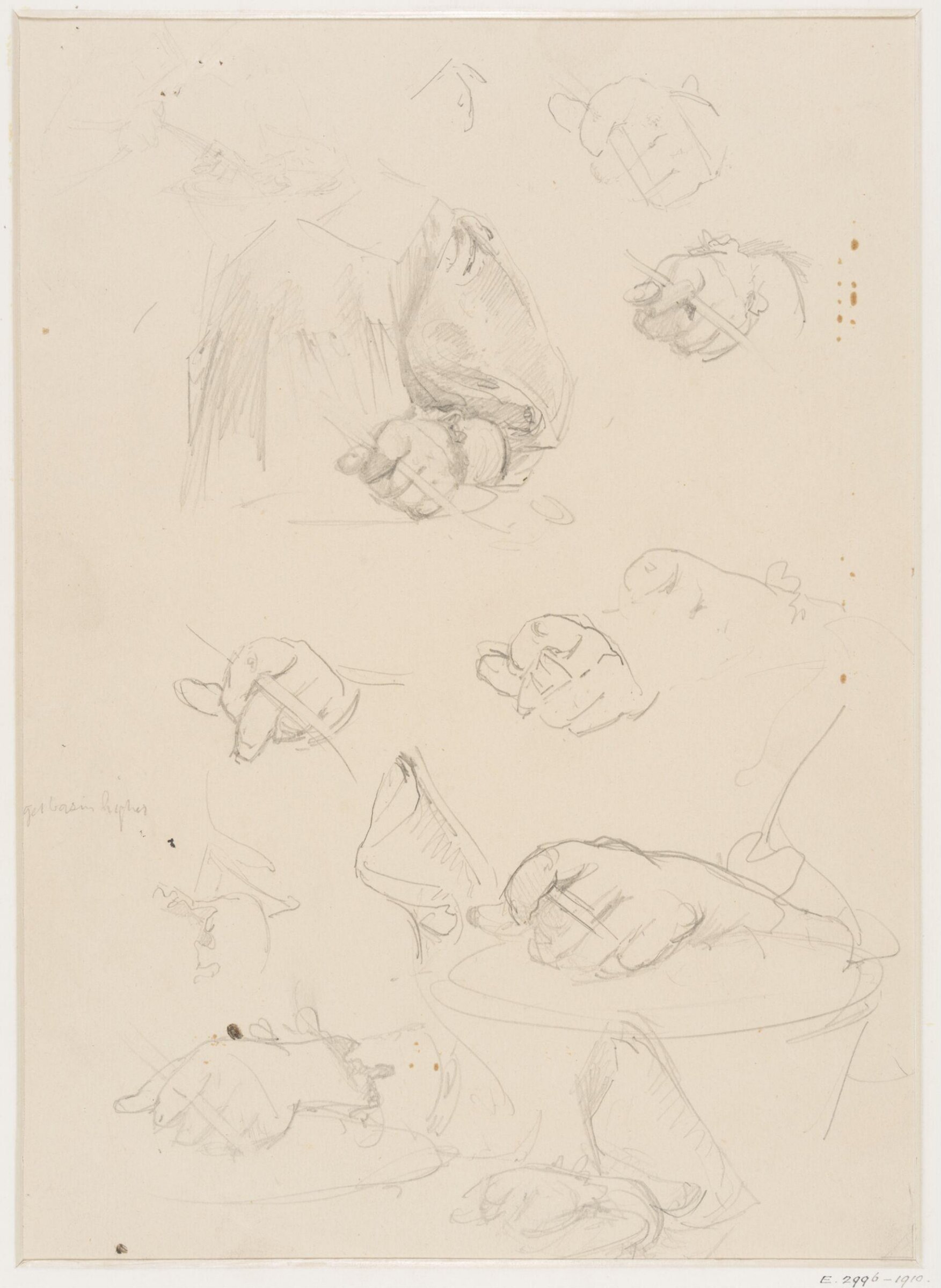 Drawing, Edward John Gregory, mid-late 19th century
