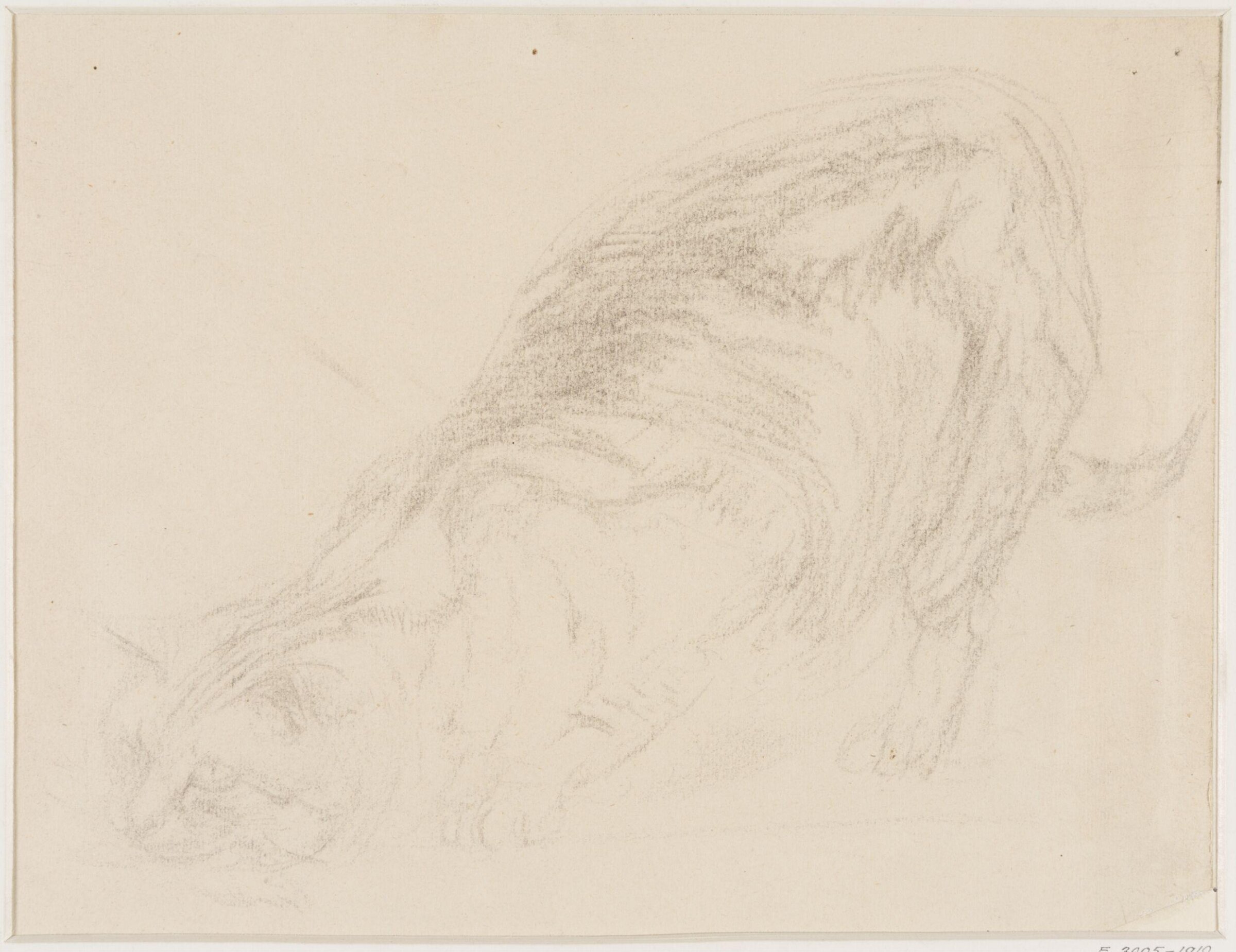 Drawing, Edward John Gregory, mid-late 19th century