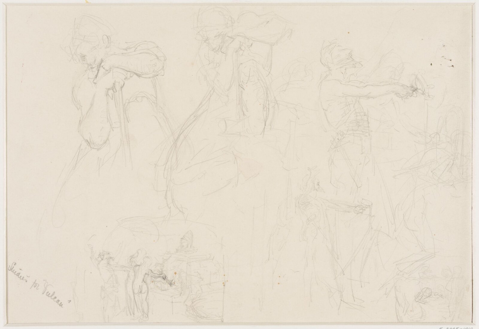 Drawing, Edward John Gregory, mid-late 19th century