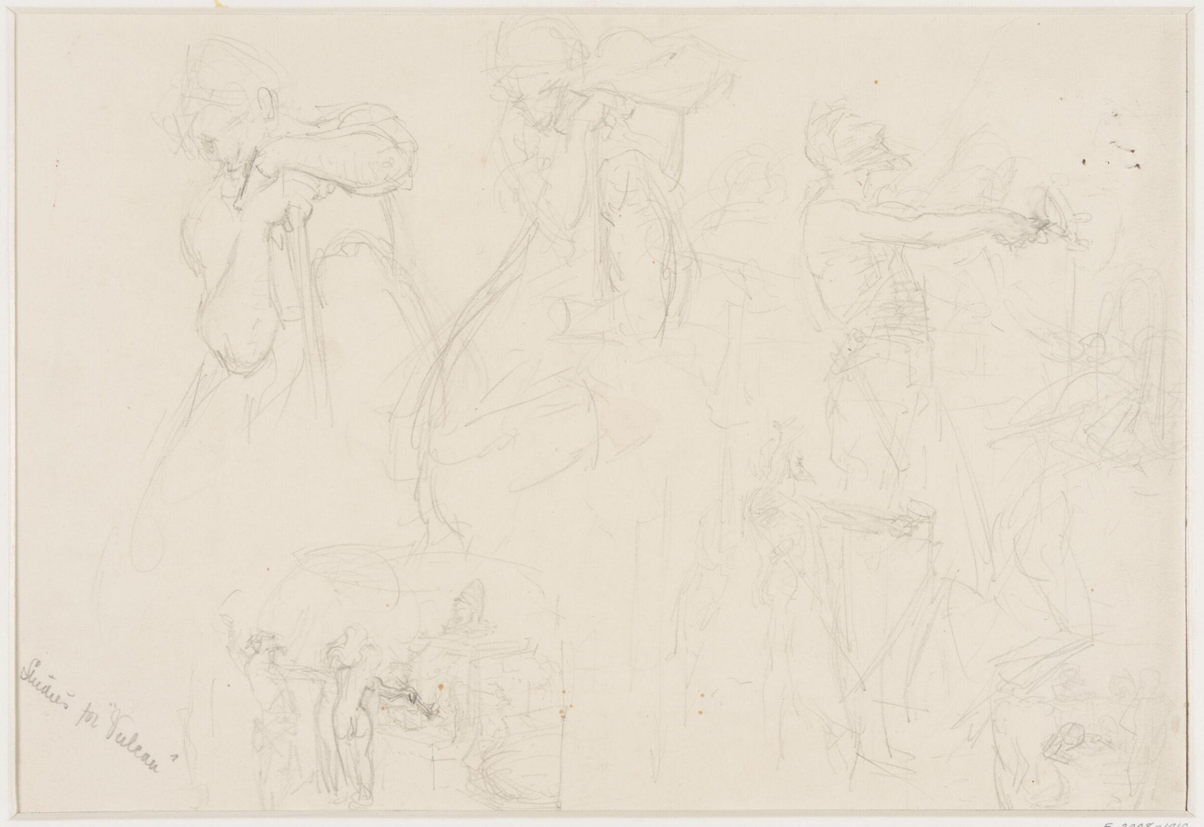 Drawing, Edward John Gregory, mid-late 19th century