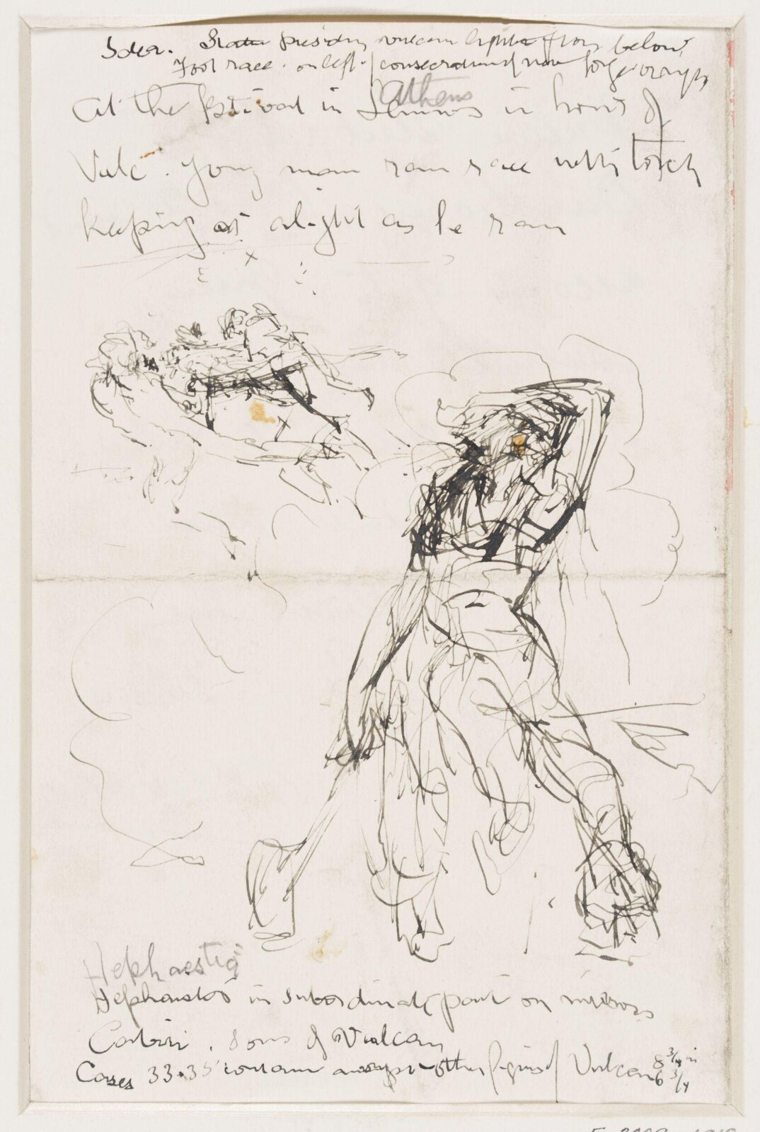 Drawing, Edward John Gregory, mid-late 19th century