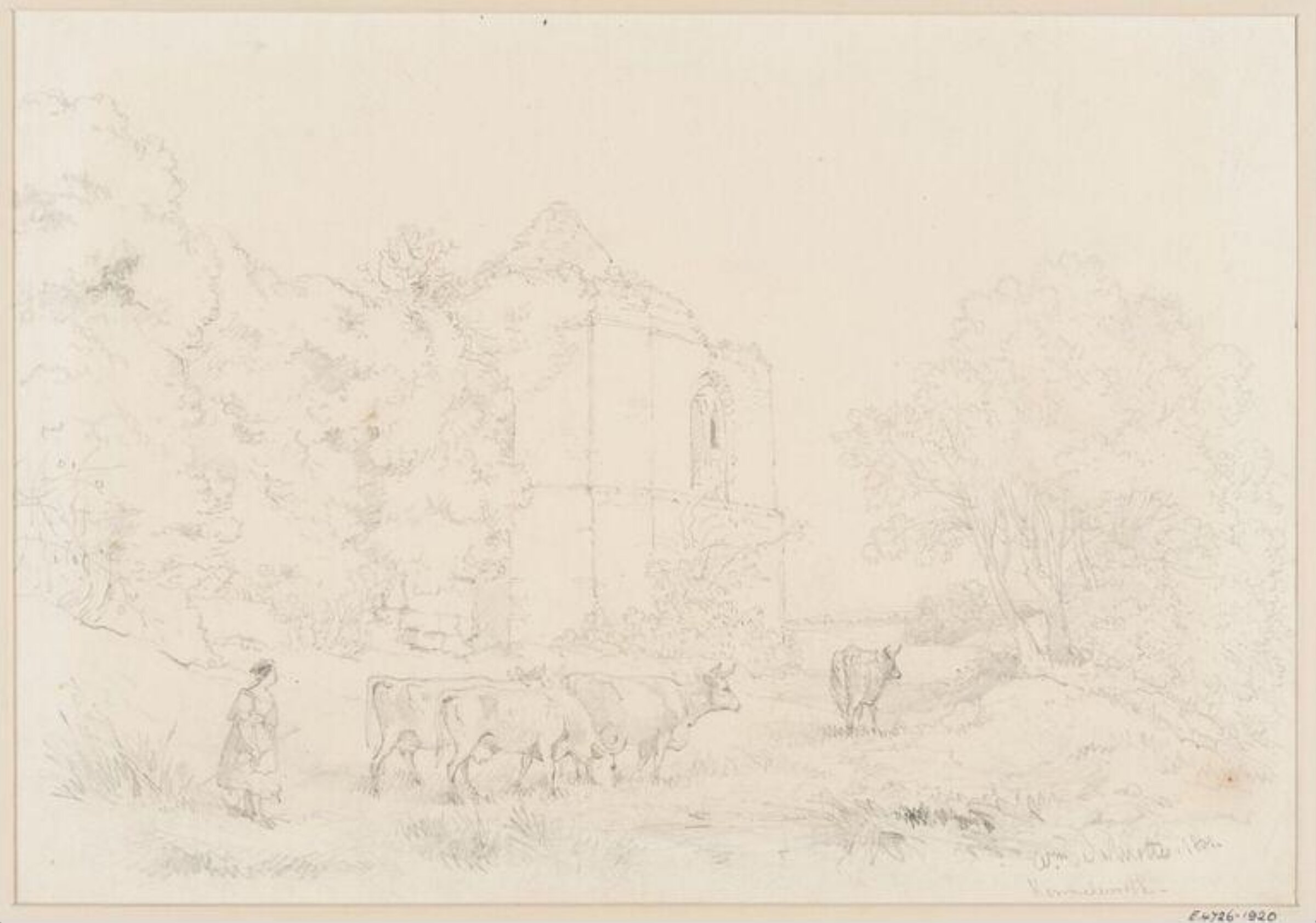 Drawing, William Alfred Delamotte, c. 1795-1863