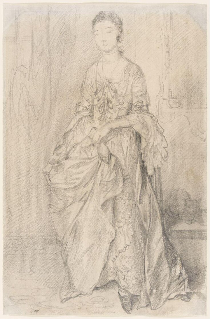 18th century woman on chair