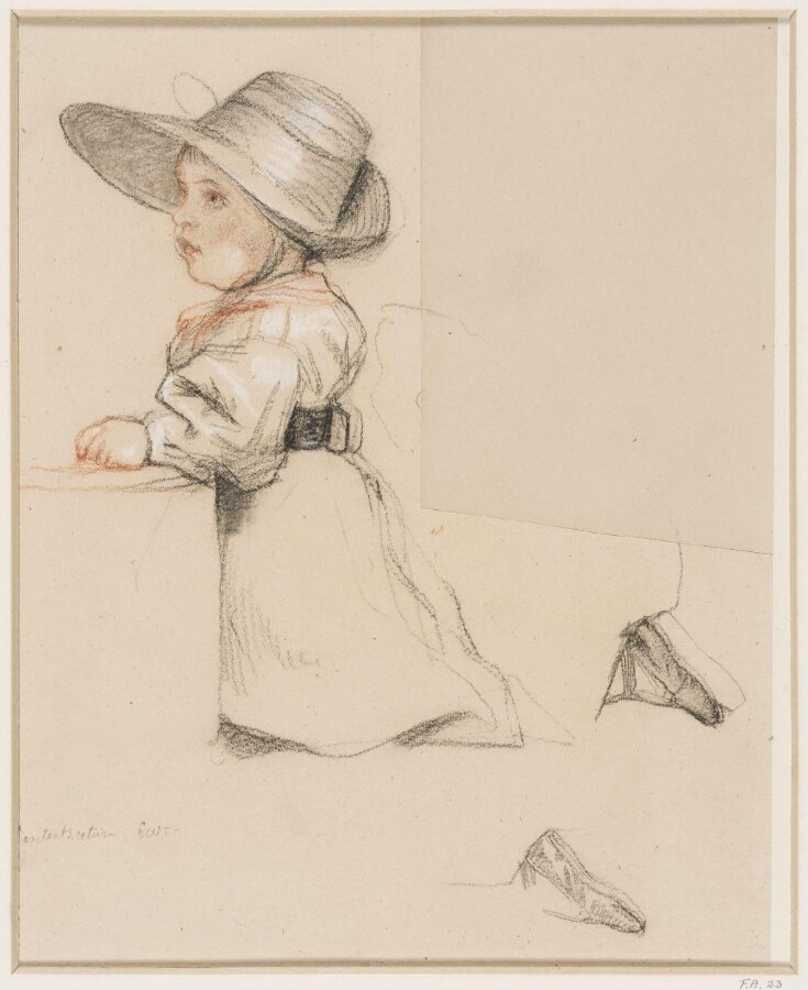 Study of a kneeling child top image