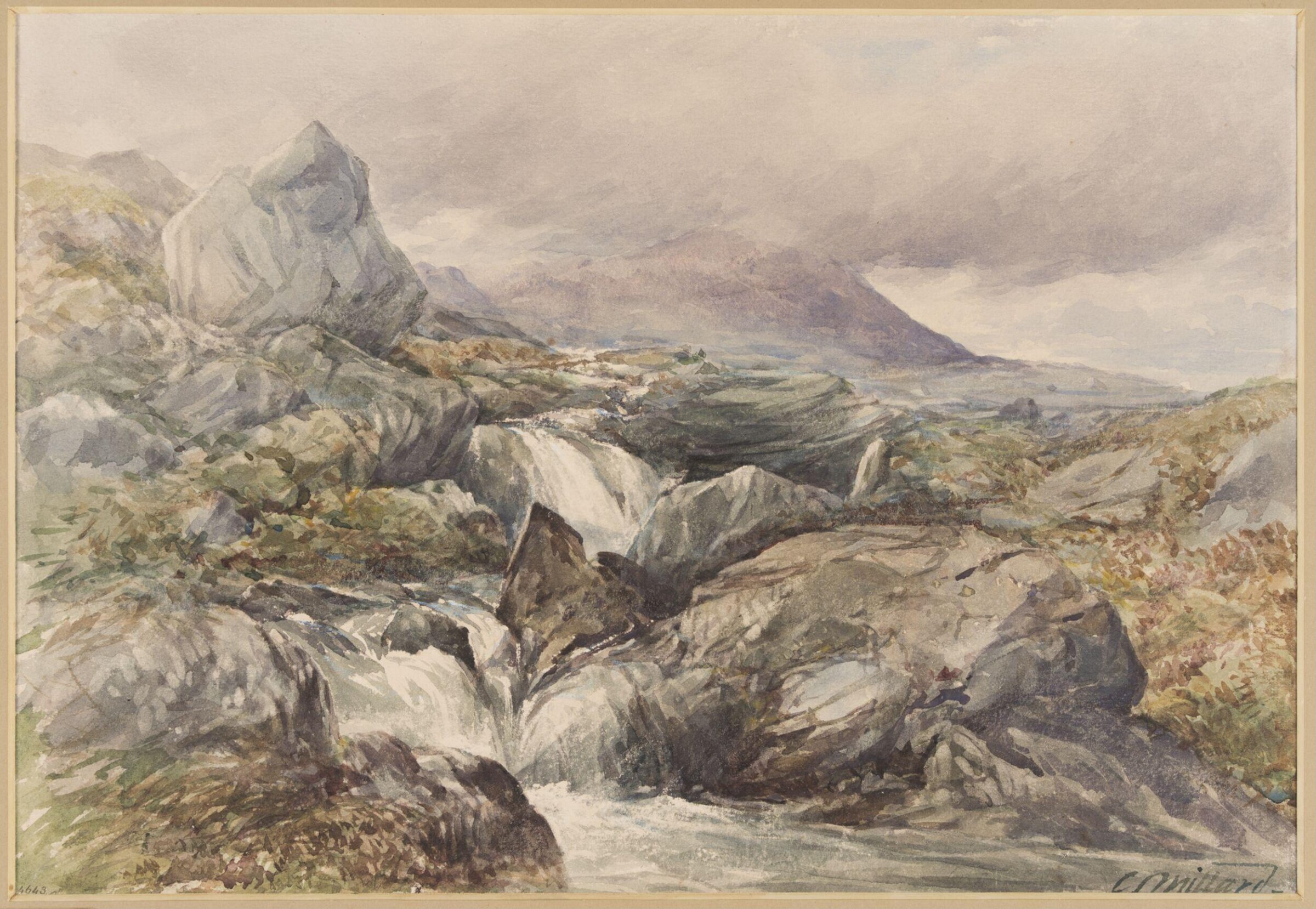 Torrent near Moel Siabod, Charles Stuart Millard, c. 1857-1866