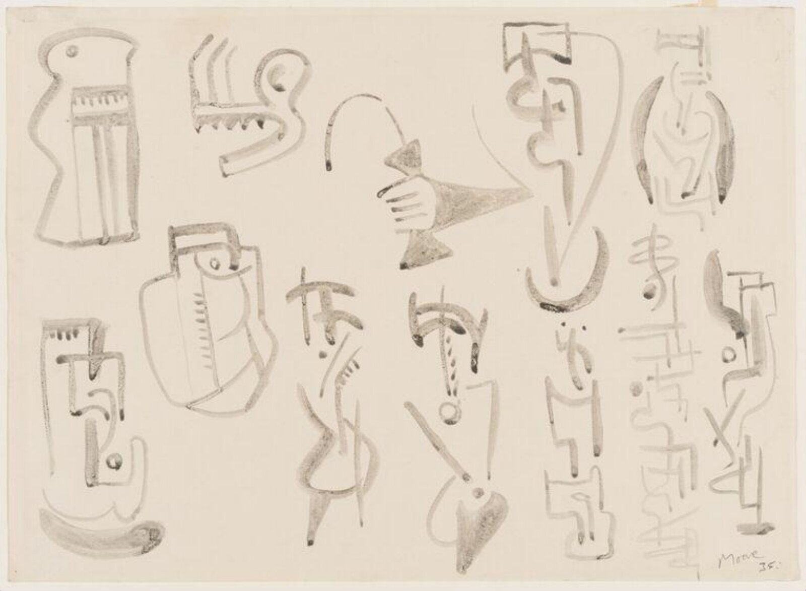 Studies for Sculpture, Henry Spencer Moore, 1935