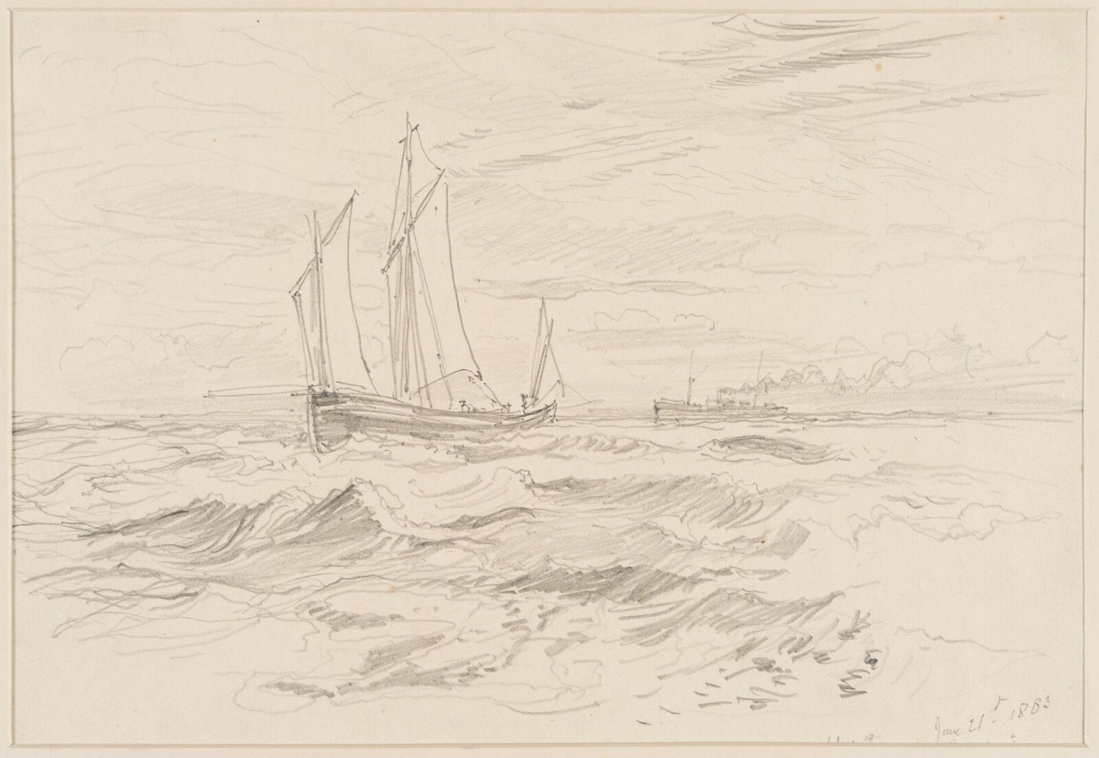 Seascape - Margate for Flushing, Henry Moore, 1863