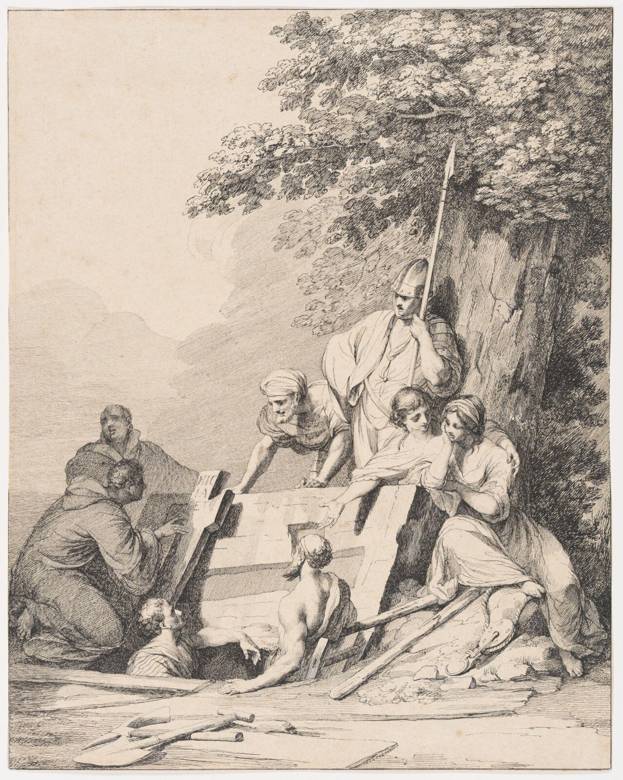 Drawing, John Hamilton Mortimer, late 18th century