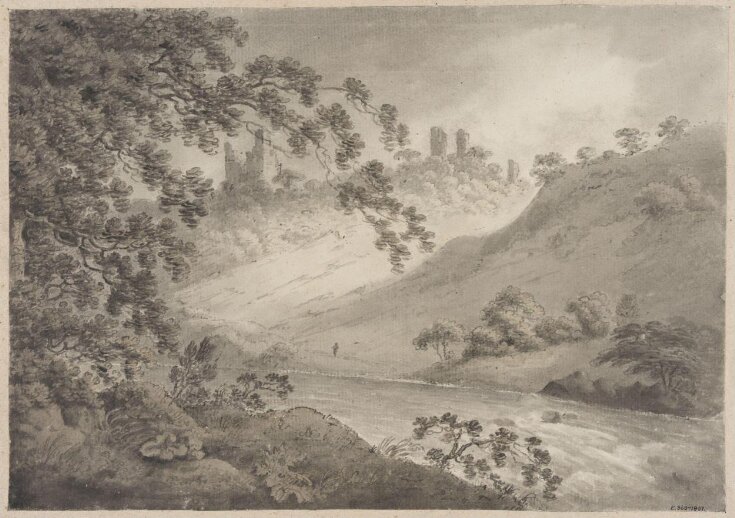 Machell View of Knaresborough Castle, Yorkshire | Machell, Christopher | V&A ...