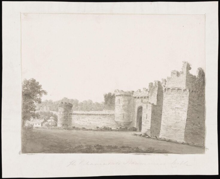 A View of Part of Beaumaris castle with Lord Bulkelly's House in the
