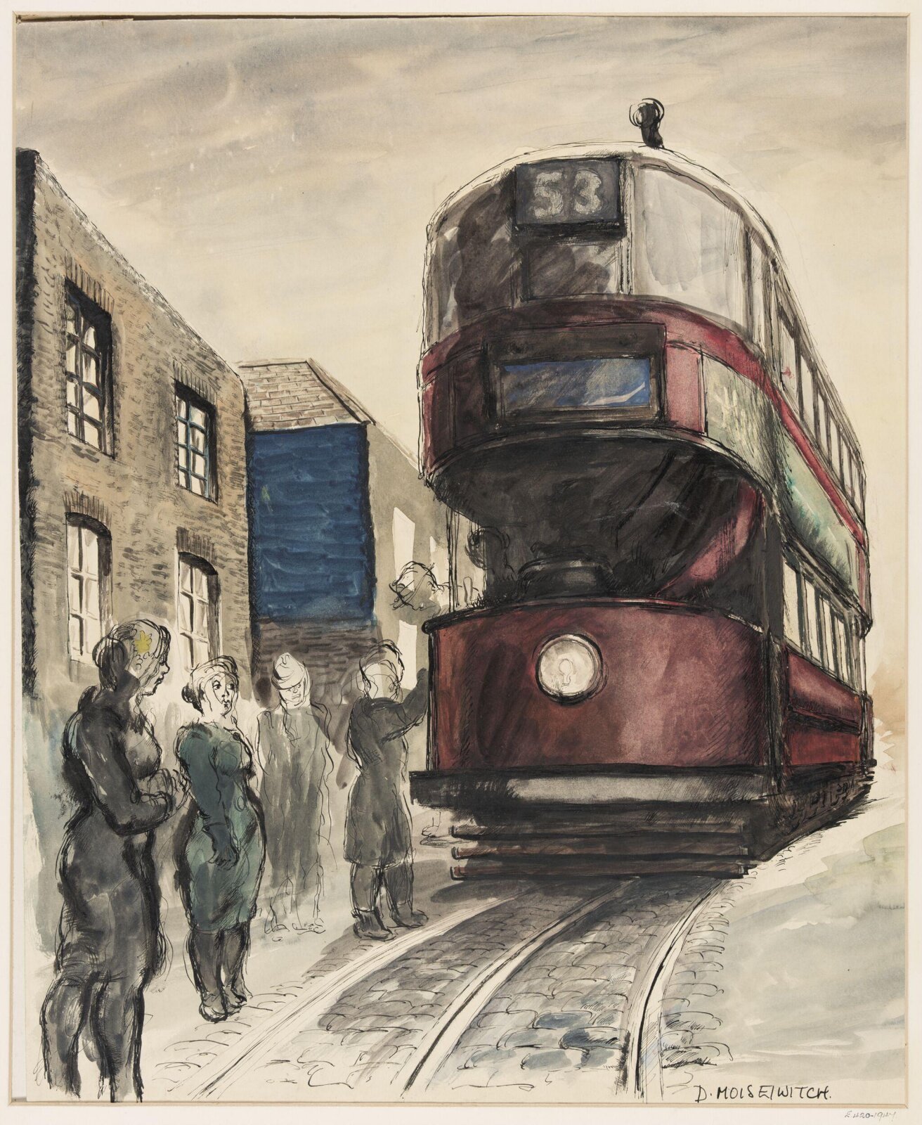 watercolour, Daniel Moiseiwitsch, c.1940