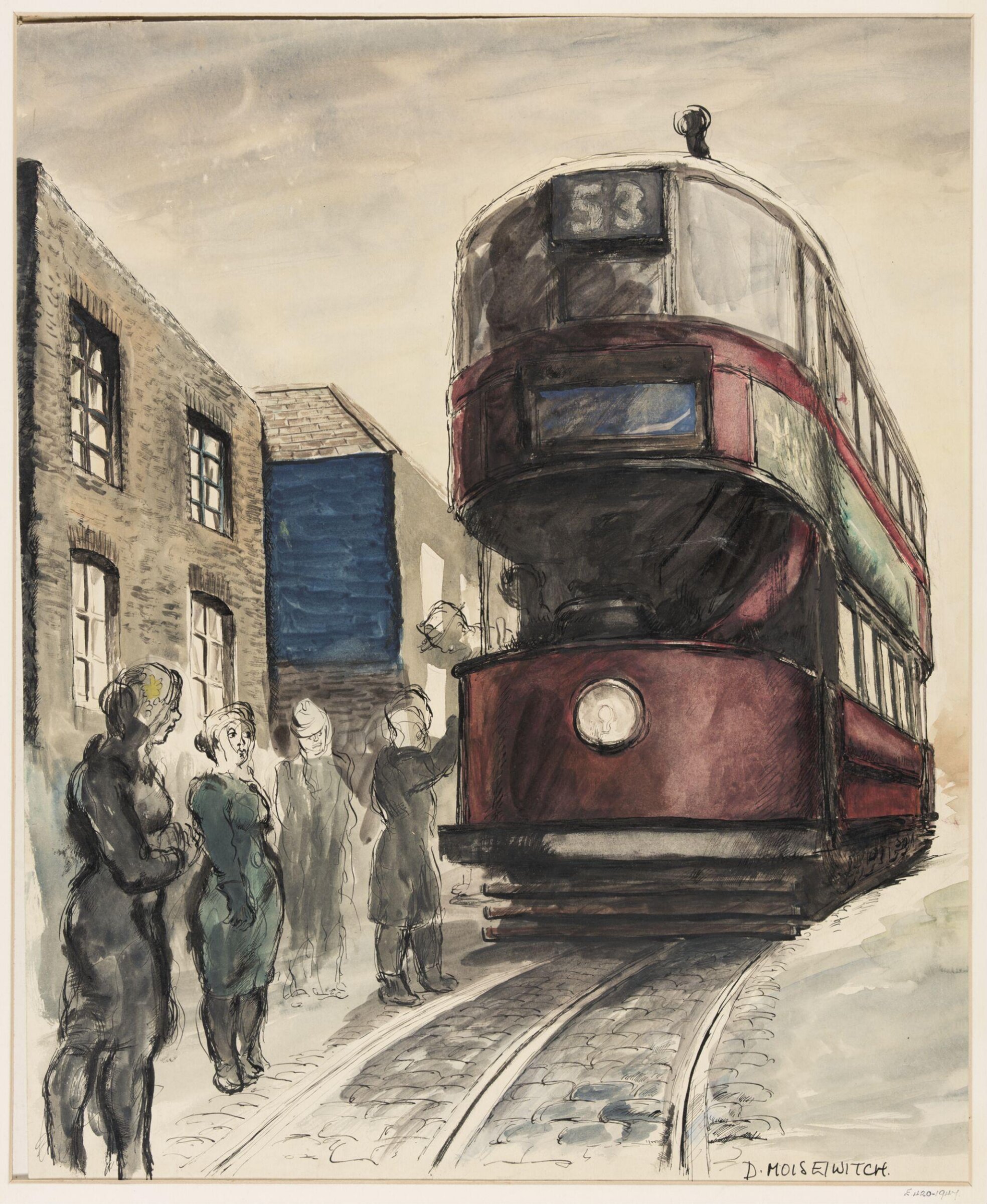 watercolour, Daniel Moiseiwitsch, c.1940