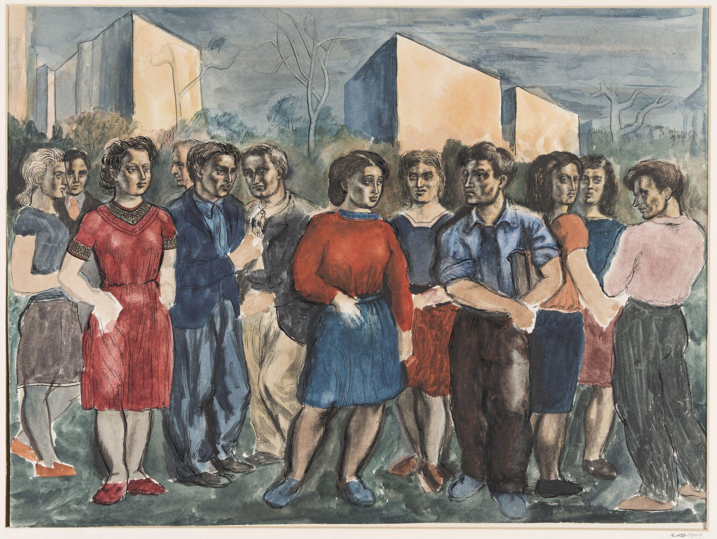 Drawing, Daniel Moiseiwitsch, c.1940