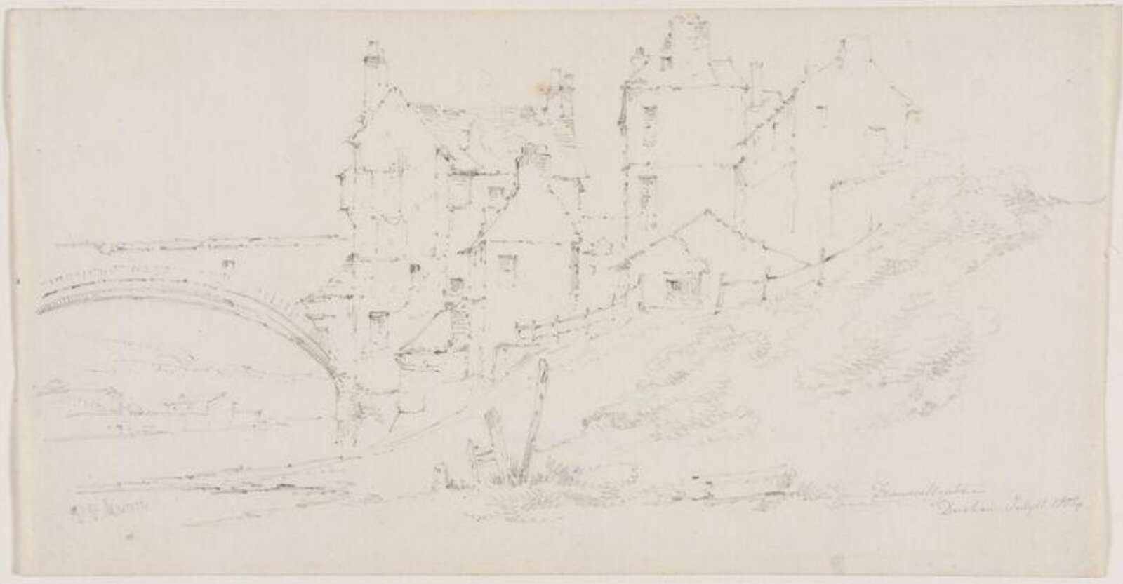 Framwellgate - Durham, Paul Sandby Munn, 1804