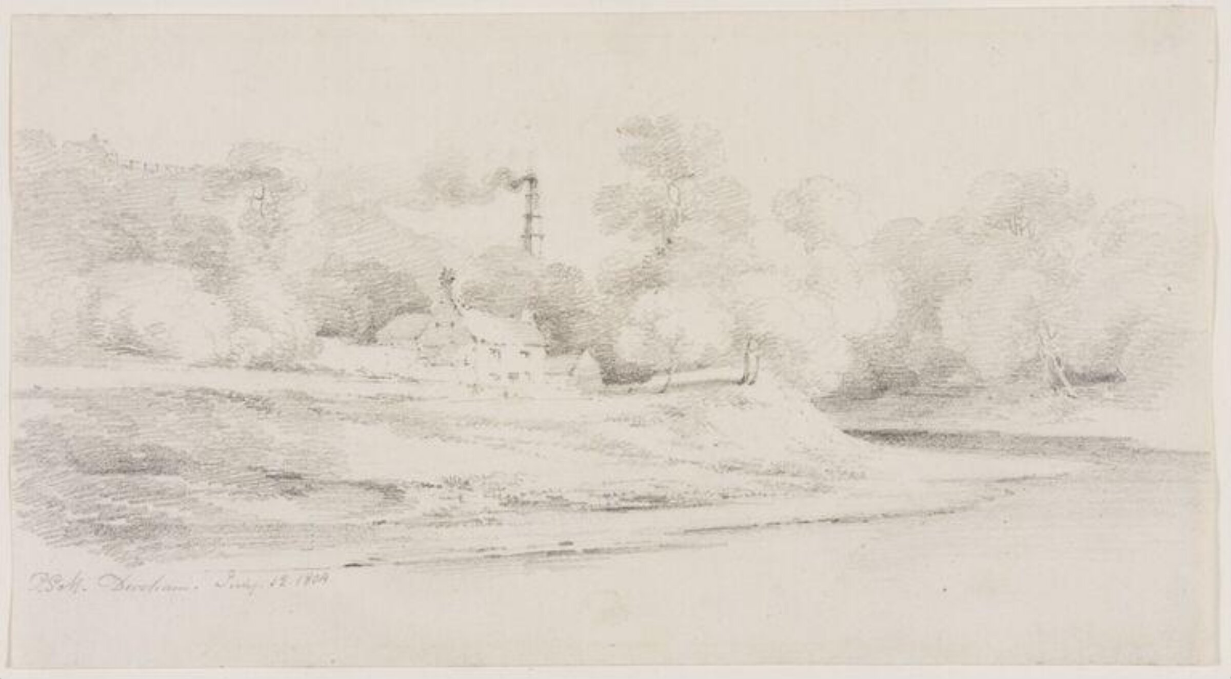 Durham, Paul Sandby Munn, 1804
